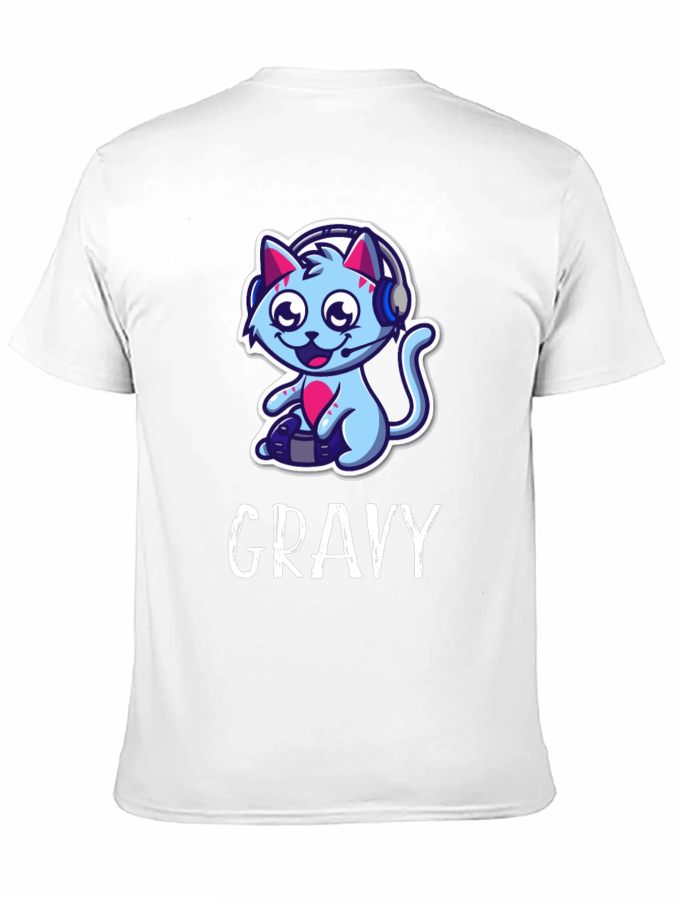 Gamer Cat Graphic Tee - Gravy T-Shirt