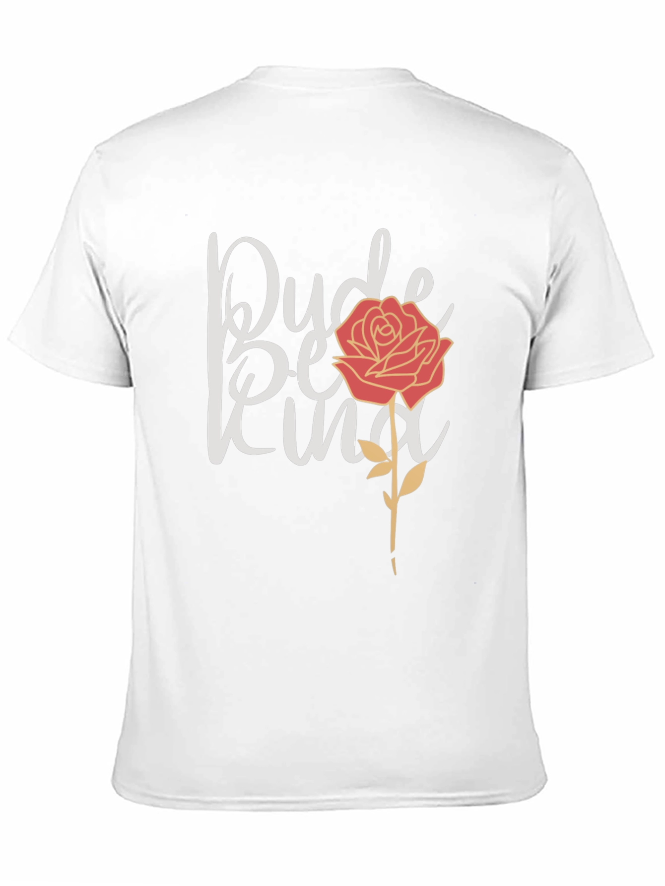 Dude Be Kind Rose Graphic Tee - Black