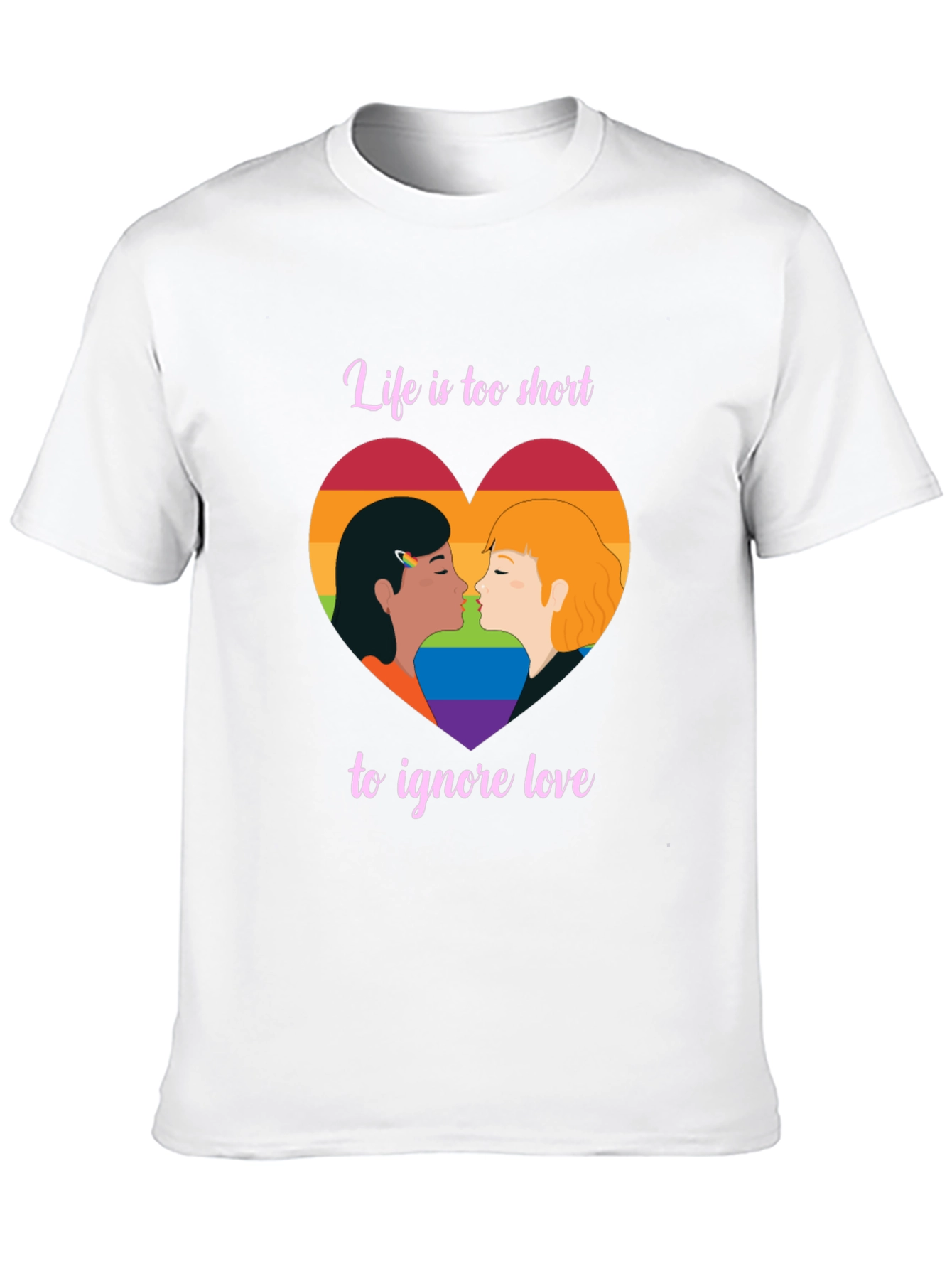 LGBT Pride Love is Love Black T-Shirt