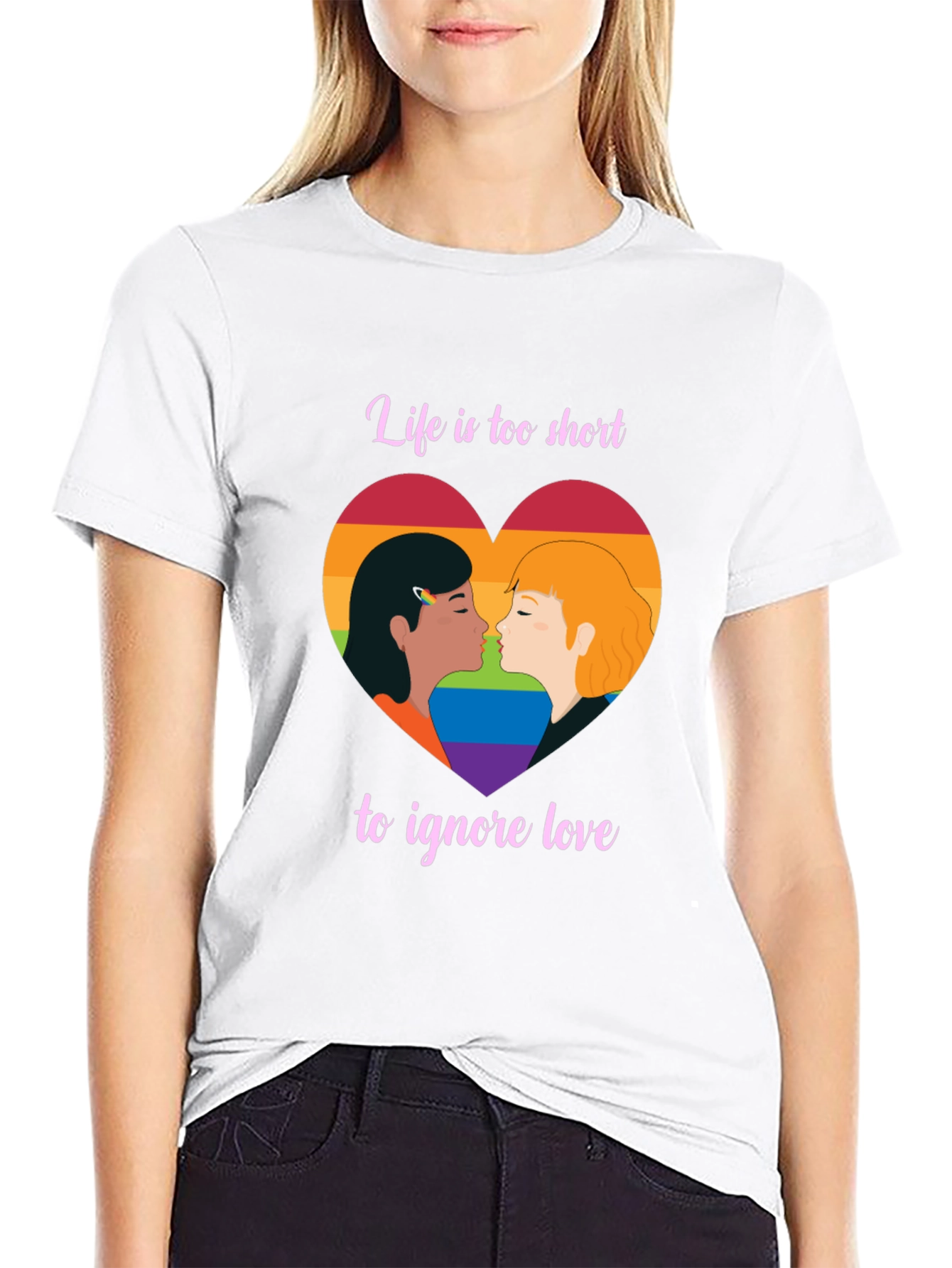 LGBT Pride Love is Love Black T-Shirt