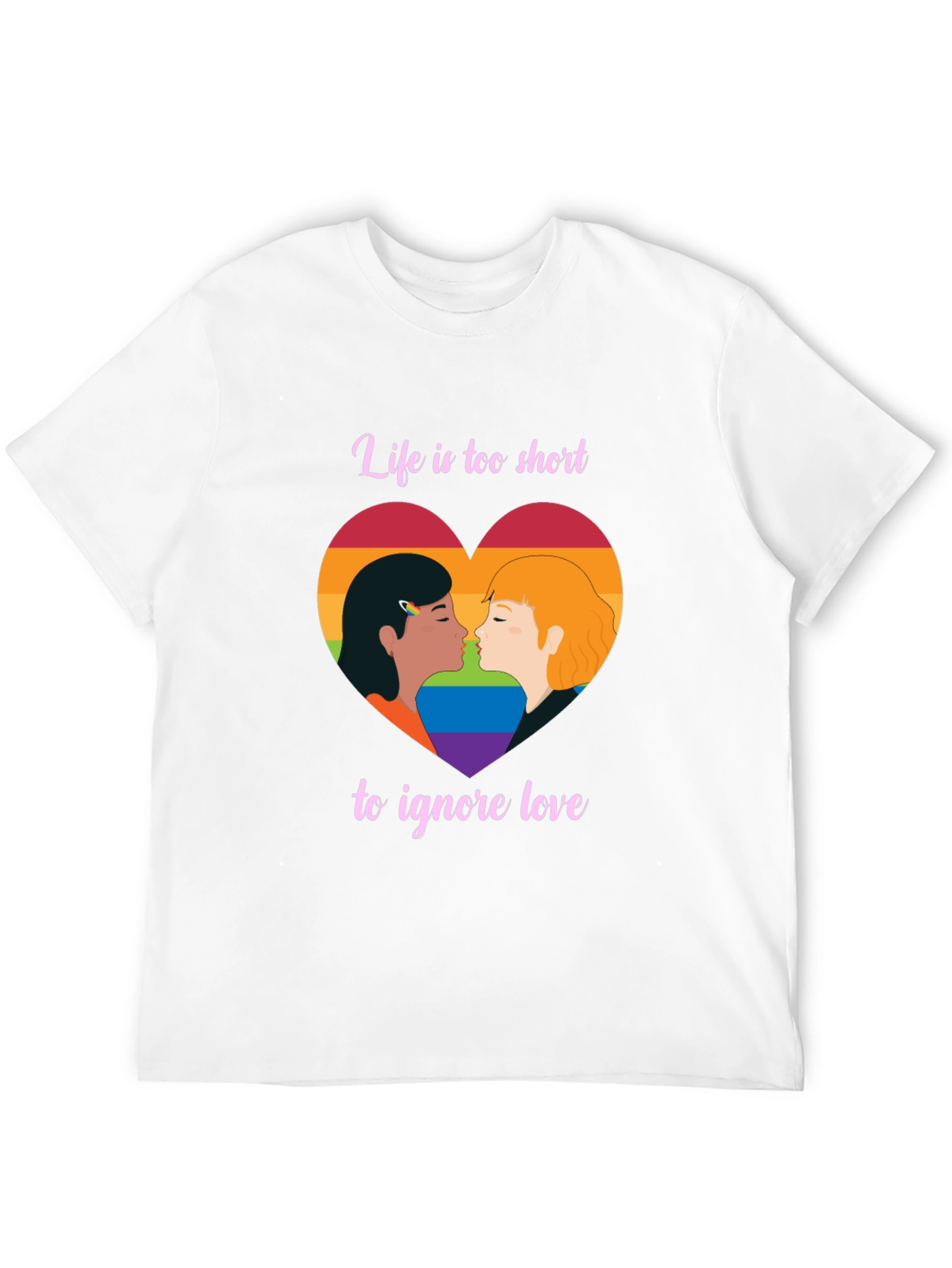 LGBT Pride Love is Love Black T-Shirt
