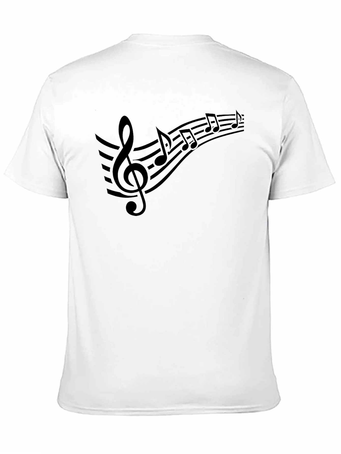Music Notes Graphic T-Shirt - Casual Tee