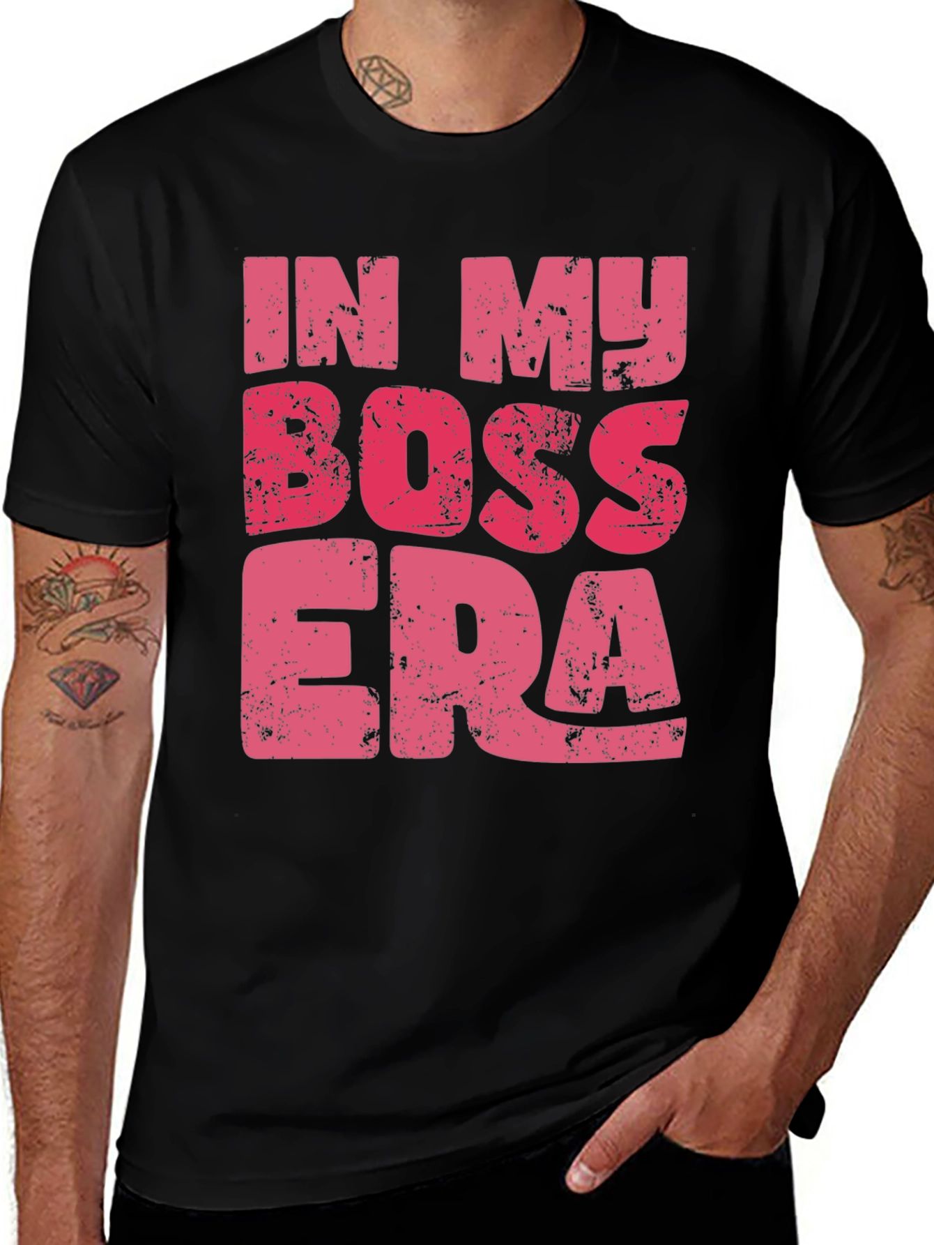 In My Boss Era Graphic Tee - Black