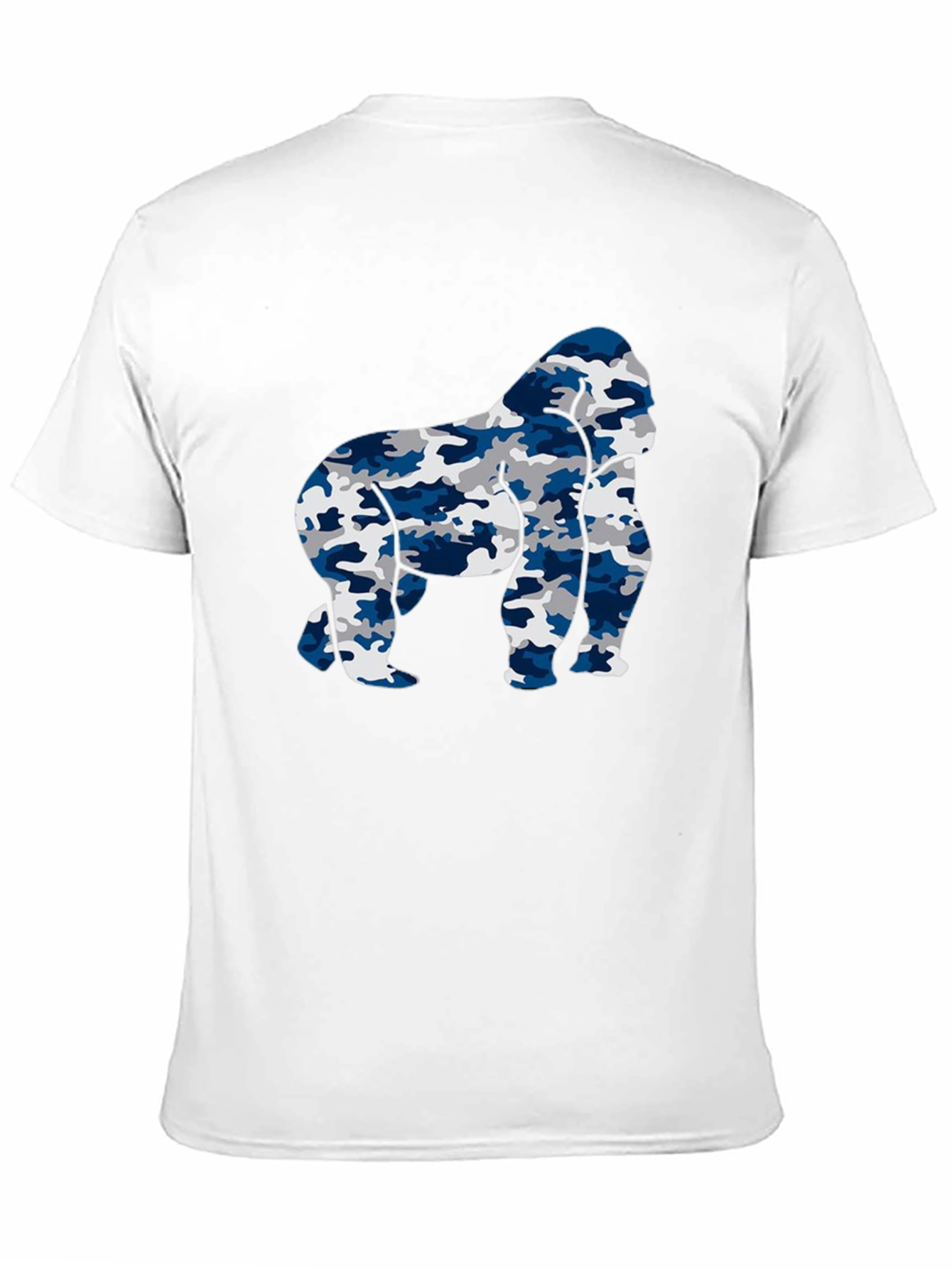 Camouflage Gorilla Graphic T-Shirt - Mens Black Tee