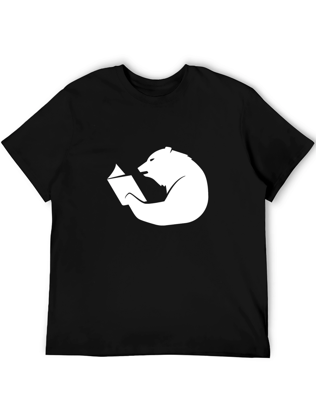 Bear Reading Book Graphic T-Shirt
