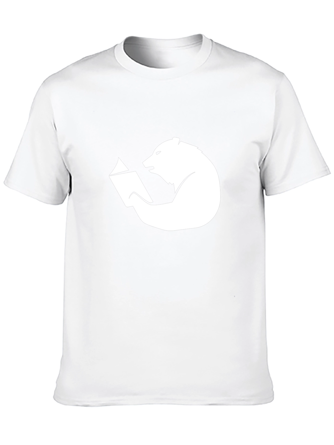 Bear Reading Book Graphic T-Shirt