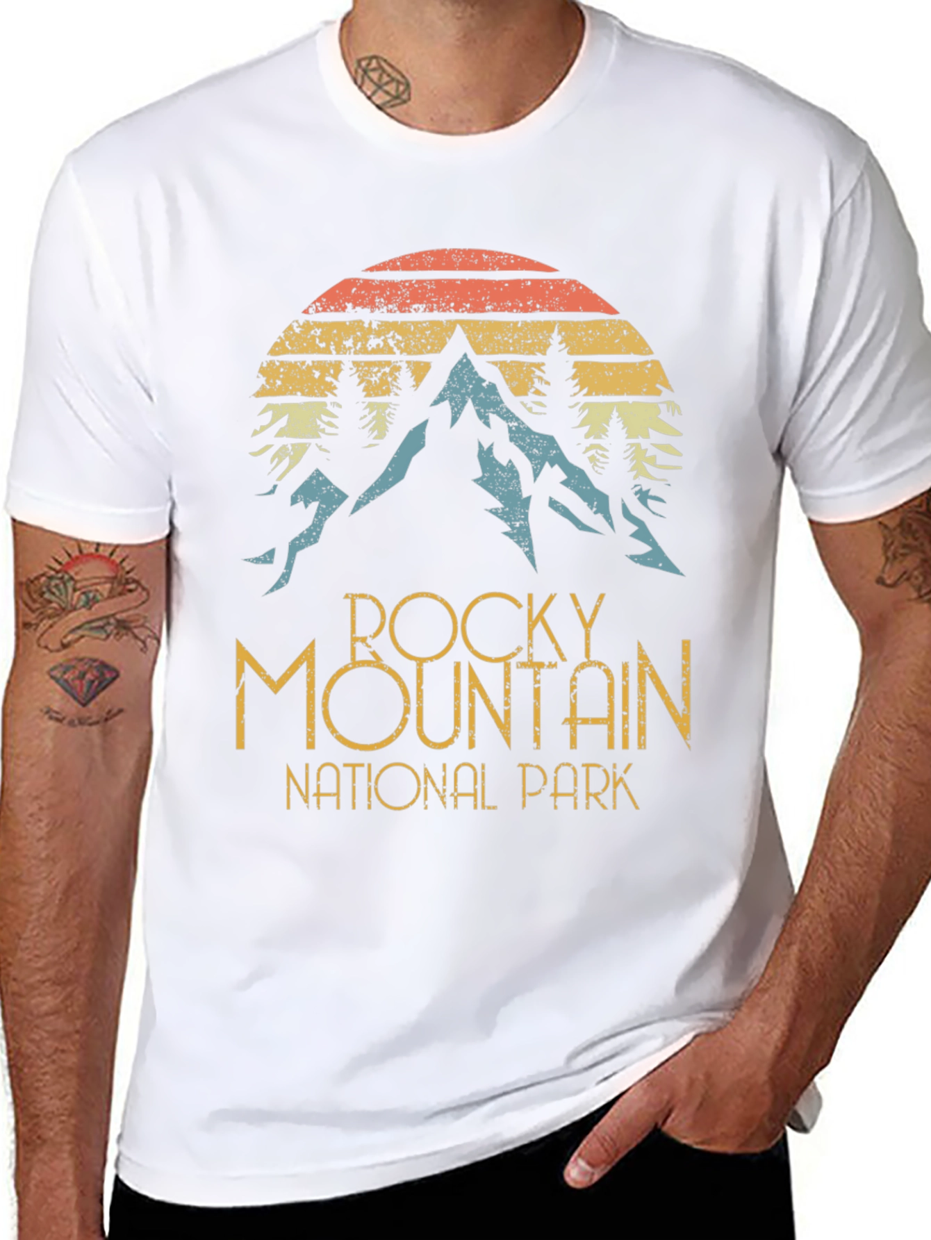 Rocky Mountain National Park Retro T-Shirt