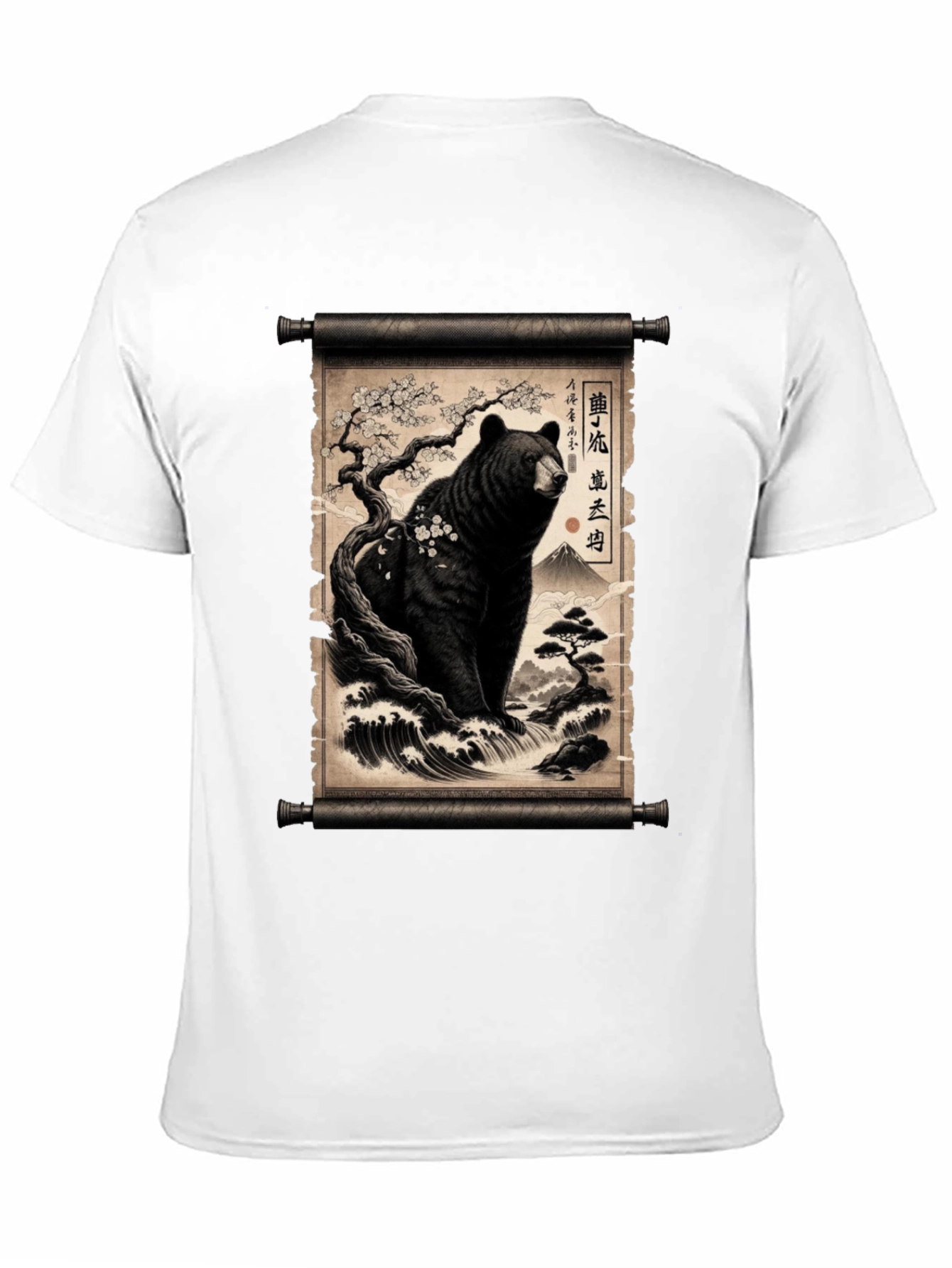 Japanese Bear Scroll T-Shirt
