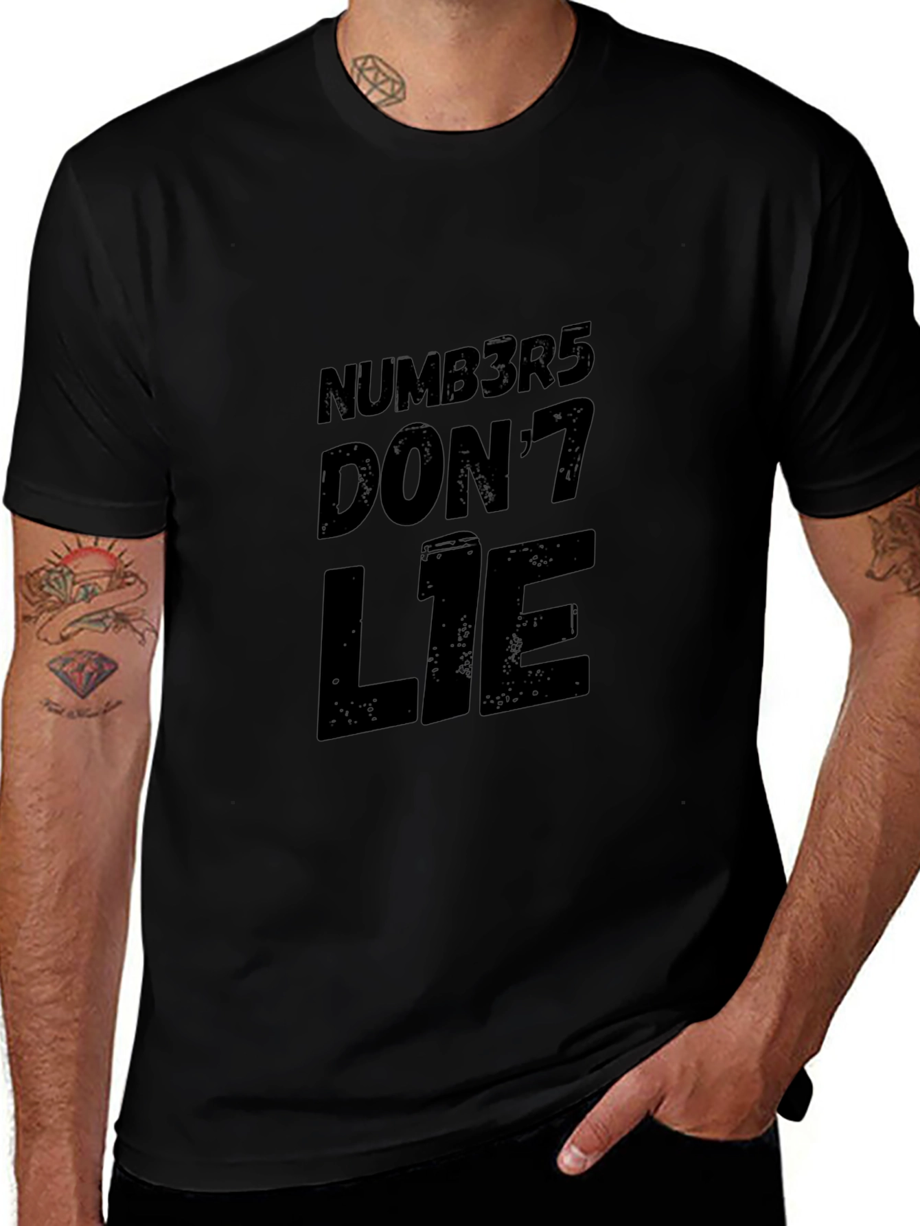 Numb3r5 Dont Lie Black Graphic Tee
