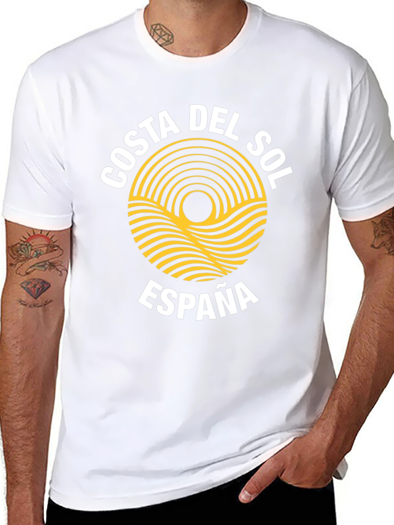Costa Del Sol España T-Shirt - Black Graphic Tee
