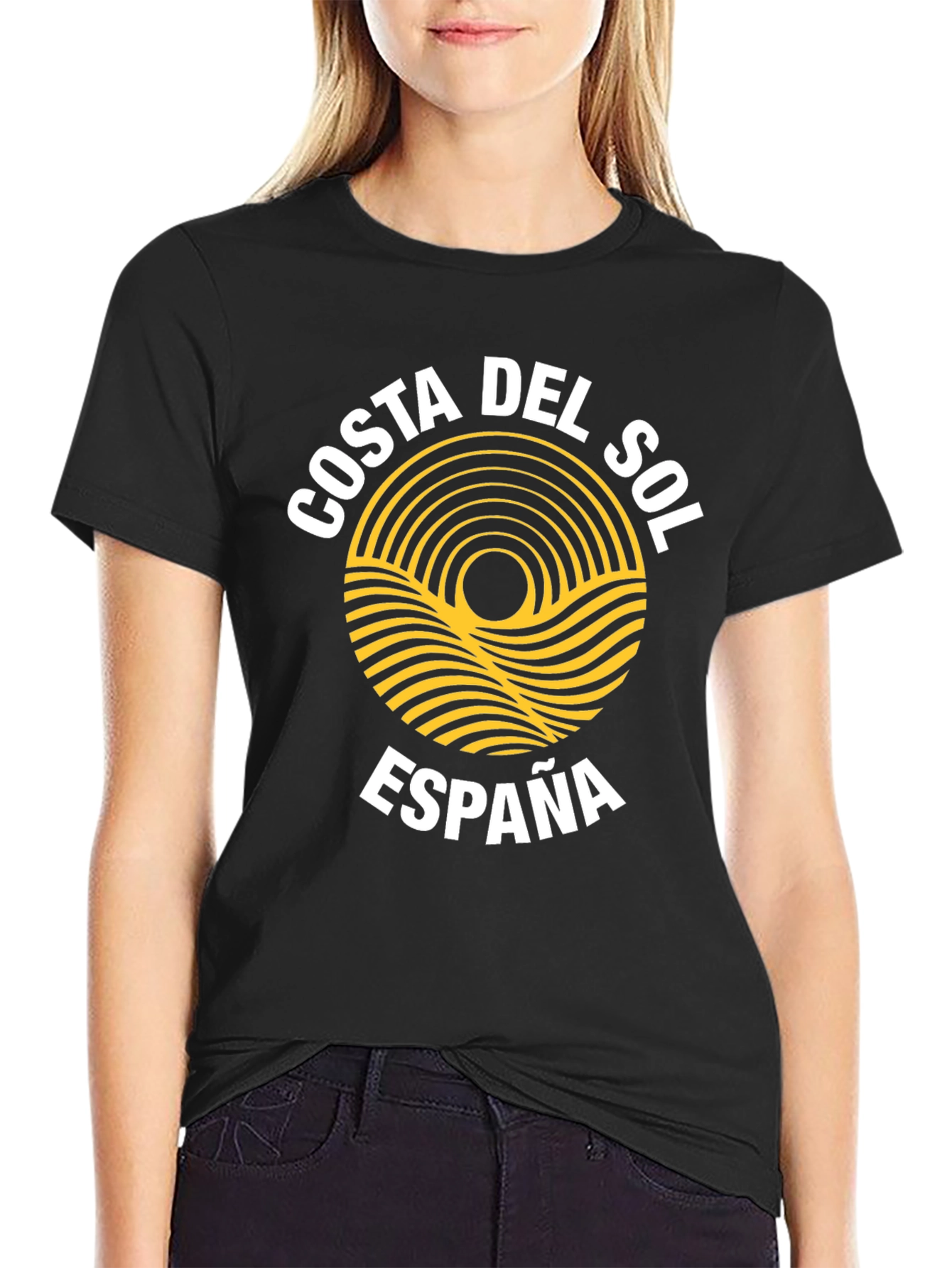 Costa Del Sol España T-Shirt - Black Graphic Tee