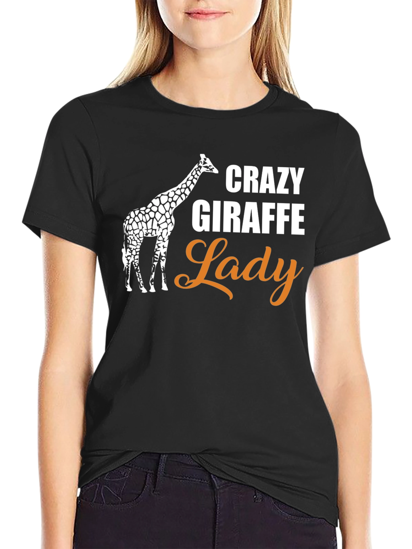 Crazy Giraffe Lady T-Shirt - Unisex