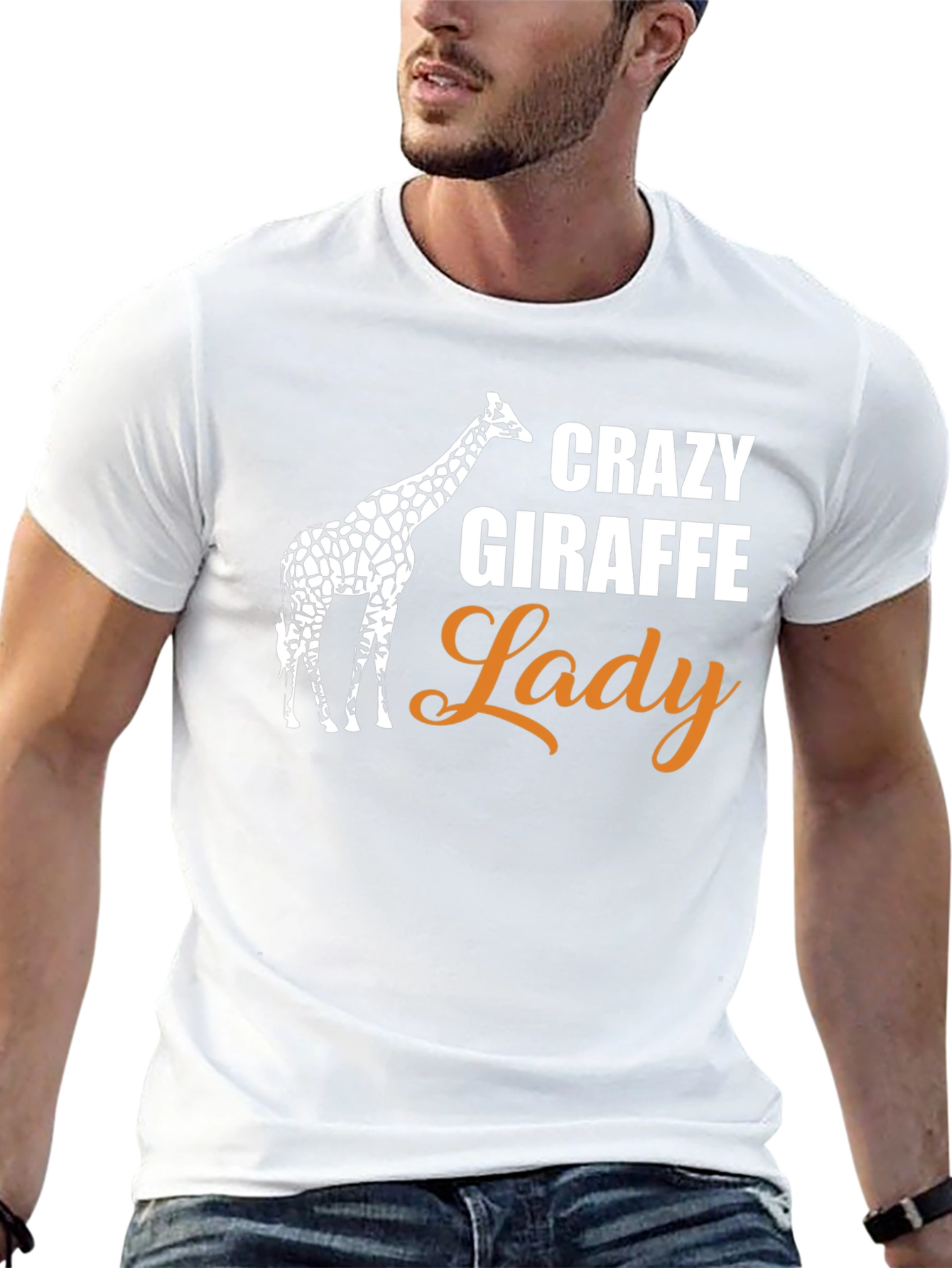 Crazy Giraffe Lady T-Shirt - Unisex