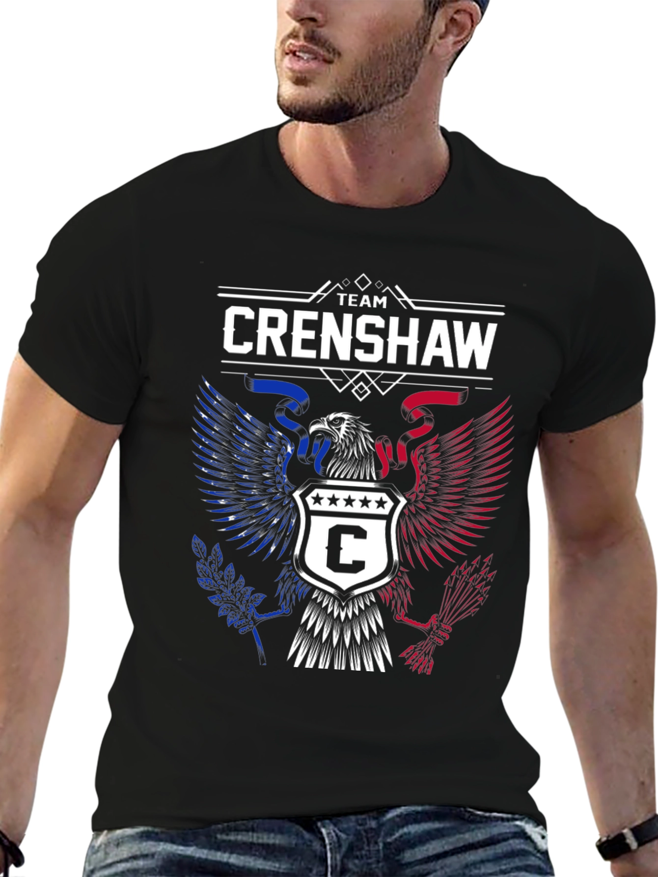 Team Crenshaw Eagle Crest Graphic Tee