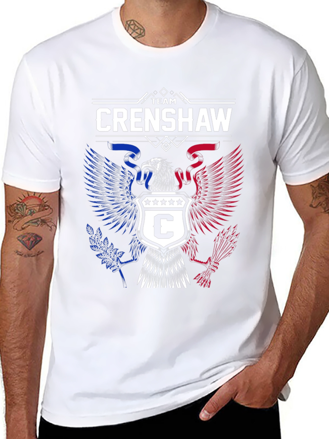 Team Crenshaw Eagle Crest Graphic Tee