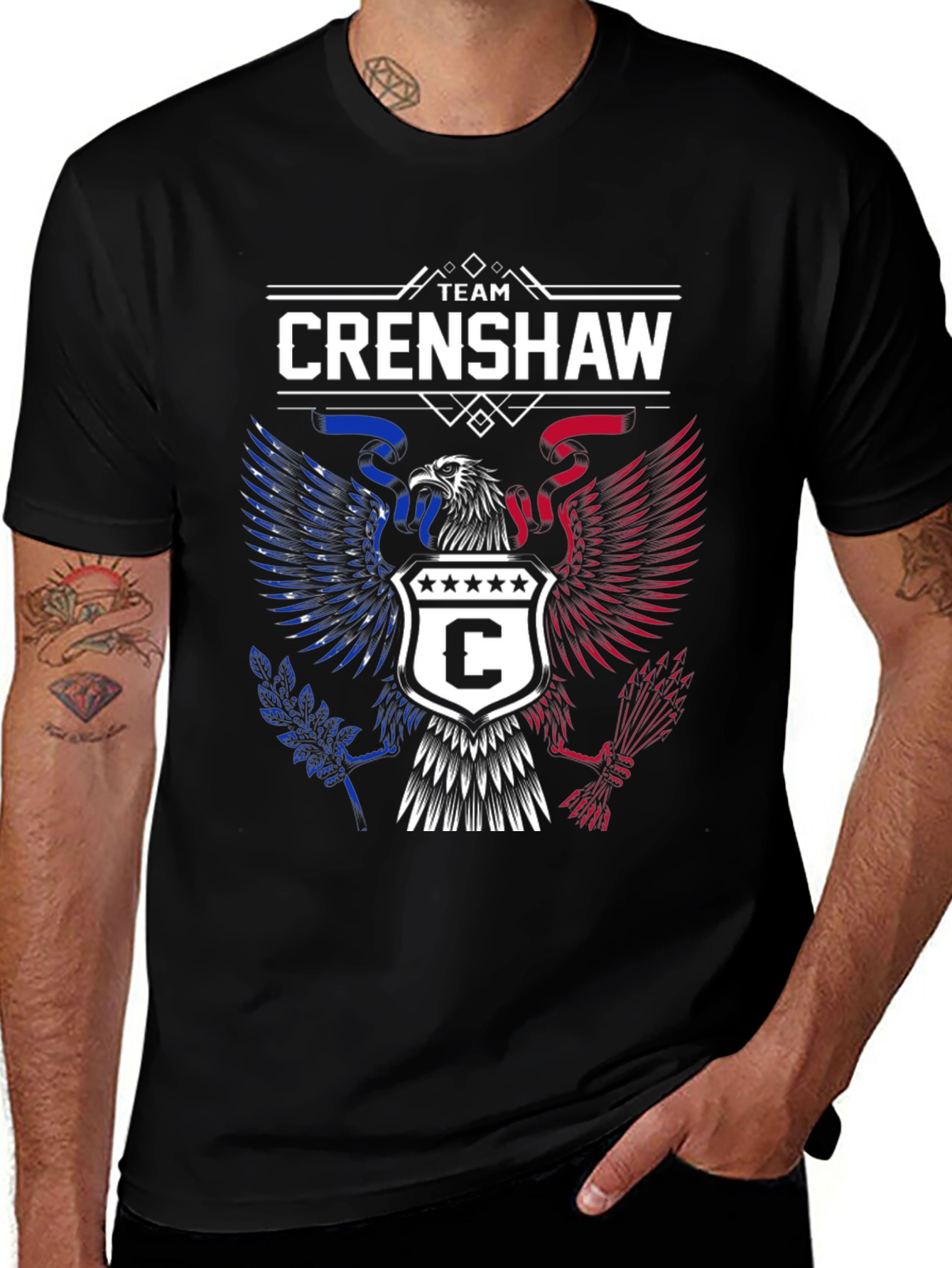 Team Crenshaw Eagle Crest Graphic Tee