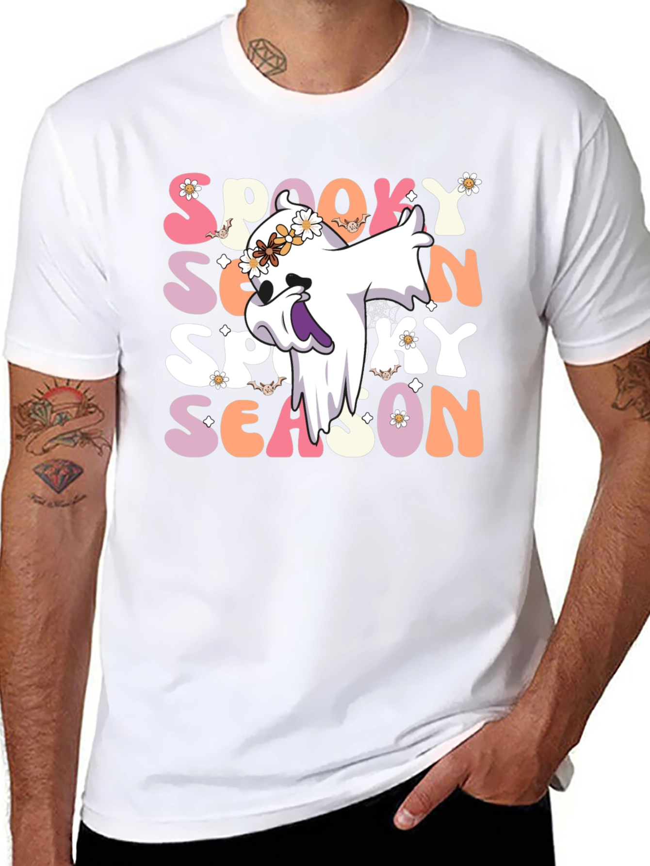 Spooky Season Ghost Graphic Tee