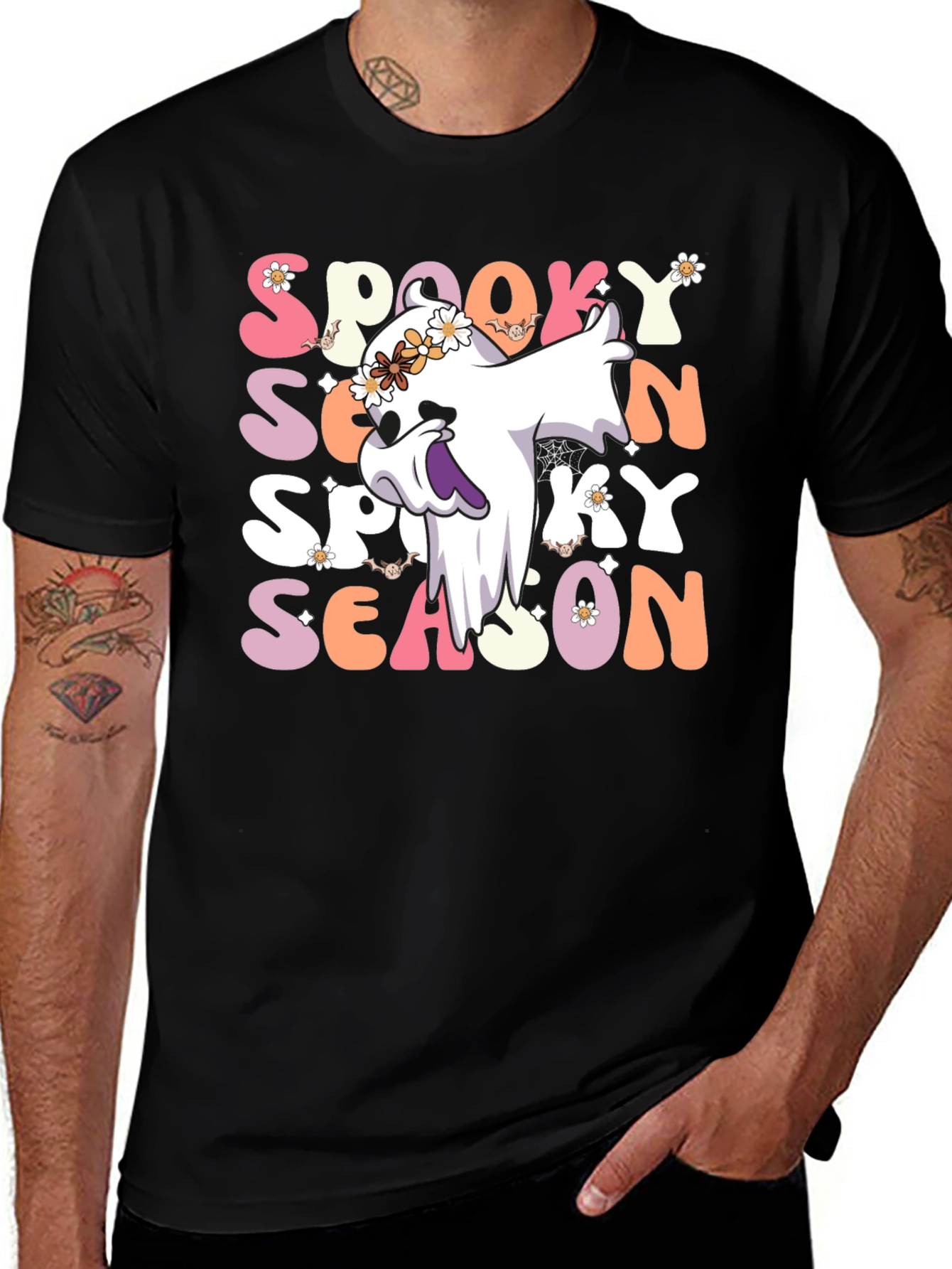 Spooky Season Ghost Graphic Tee
