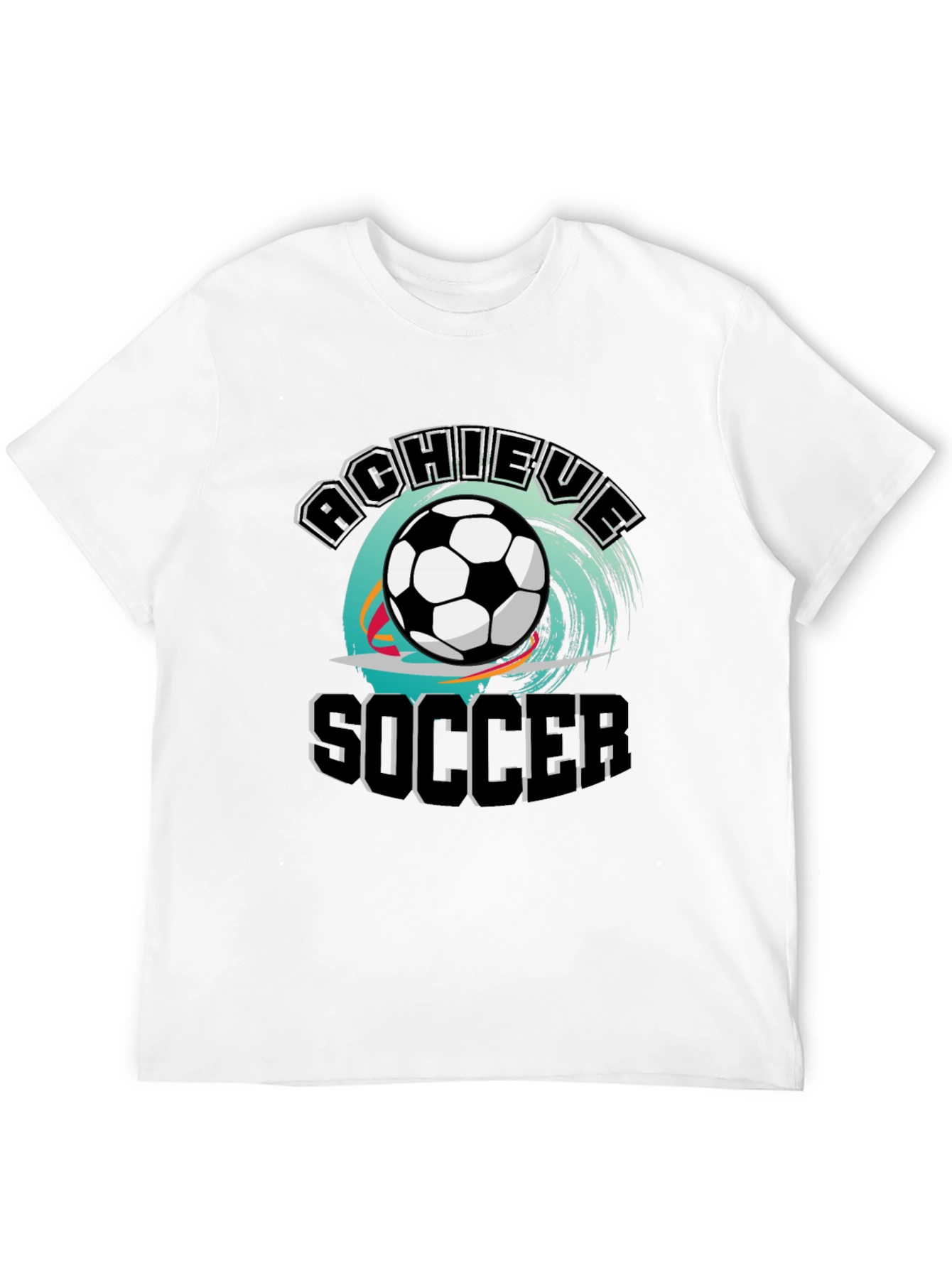 Achieve Soccer T-Shirt - Black Graphic Tee