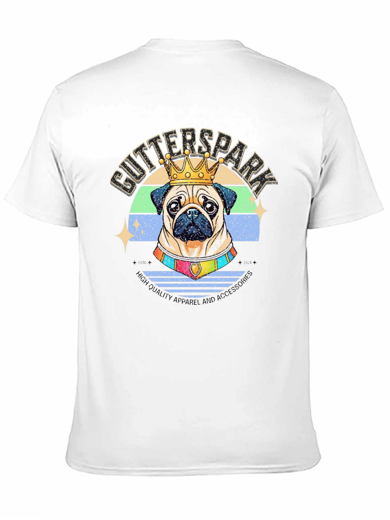 King Pug T-Shirt - Gutterspark Apparel