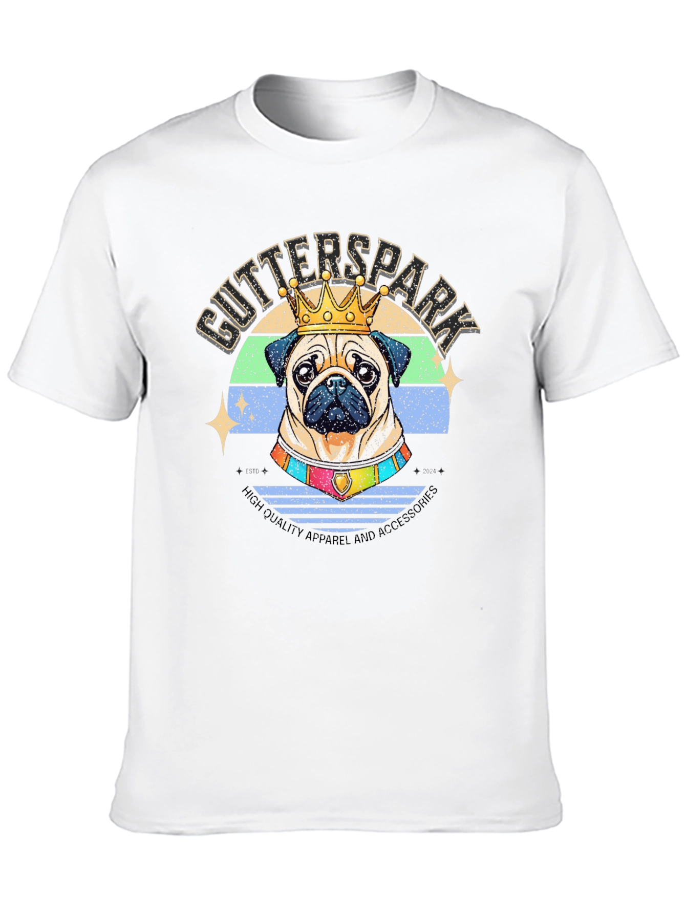 King Pug T-Shirt - Gutterspark Apparel