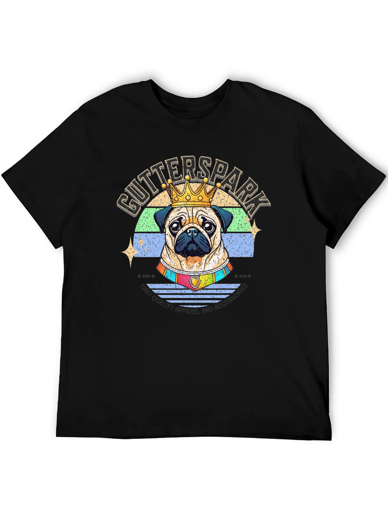 King Pug T-Shirt - Gutterspark Apparel
