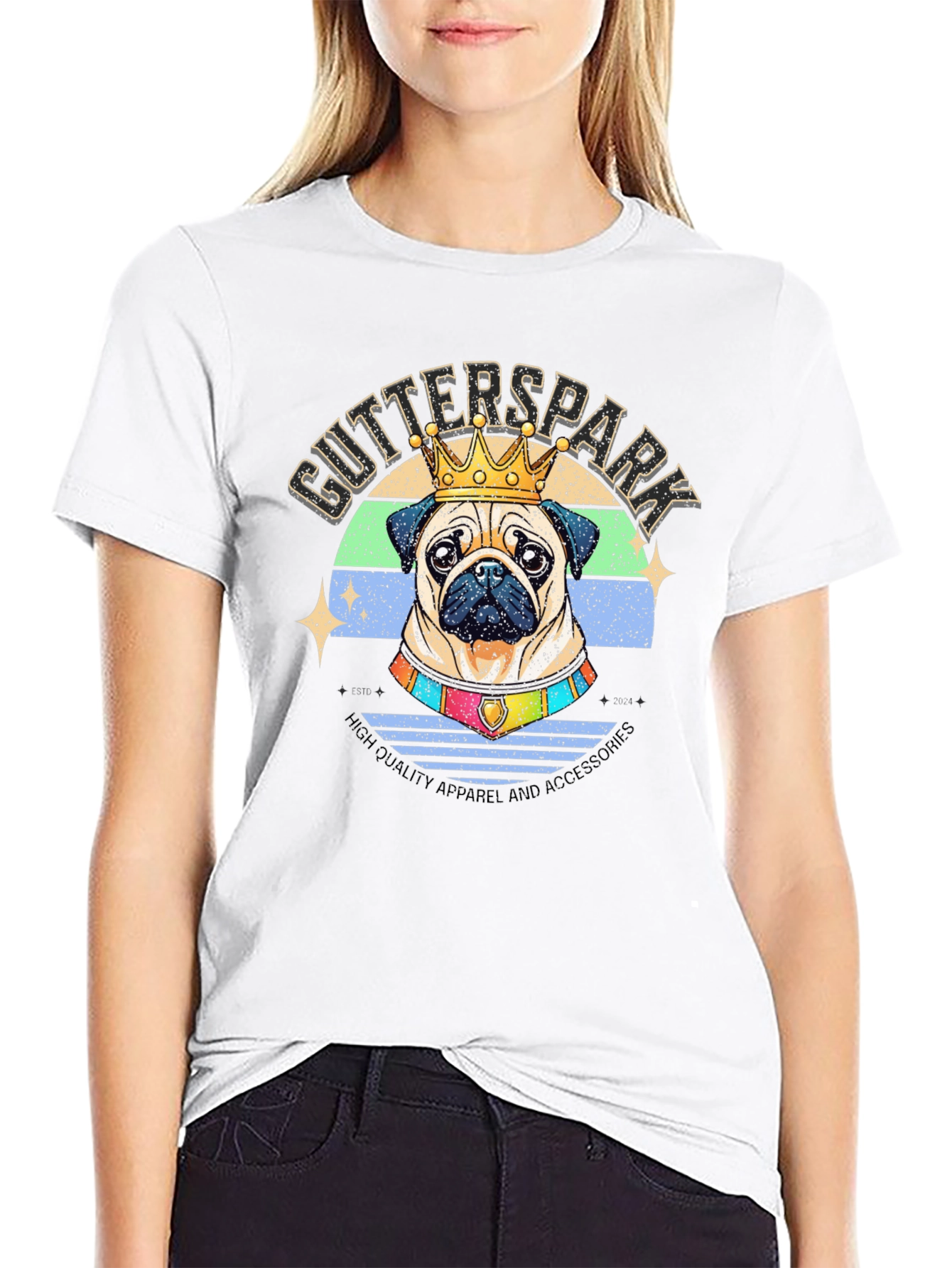 King Pug T-Shirt - Gutterspark Apparel