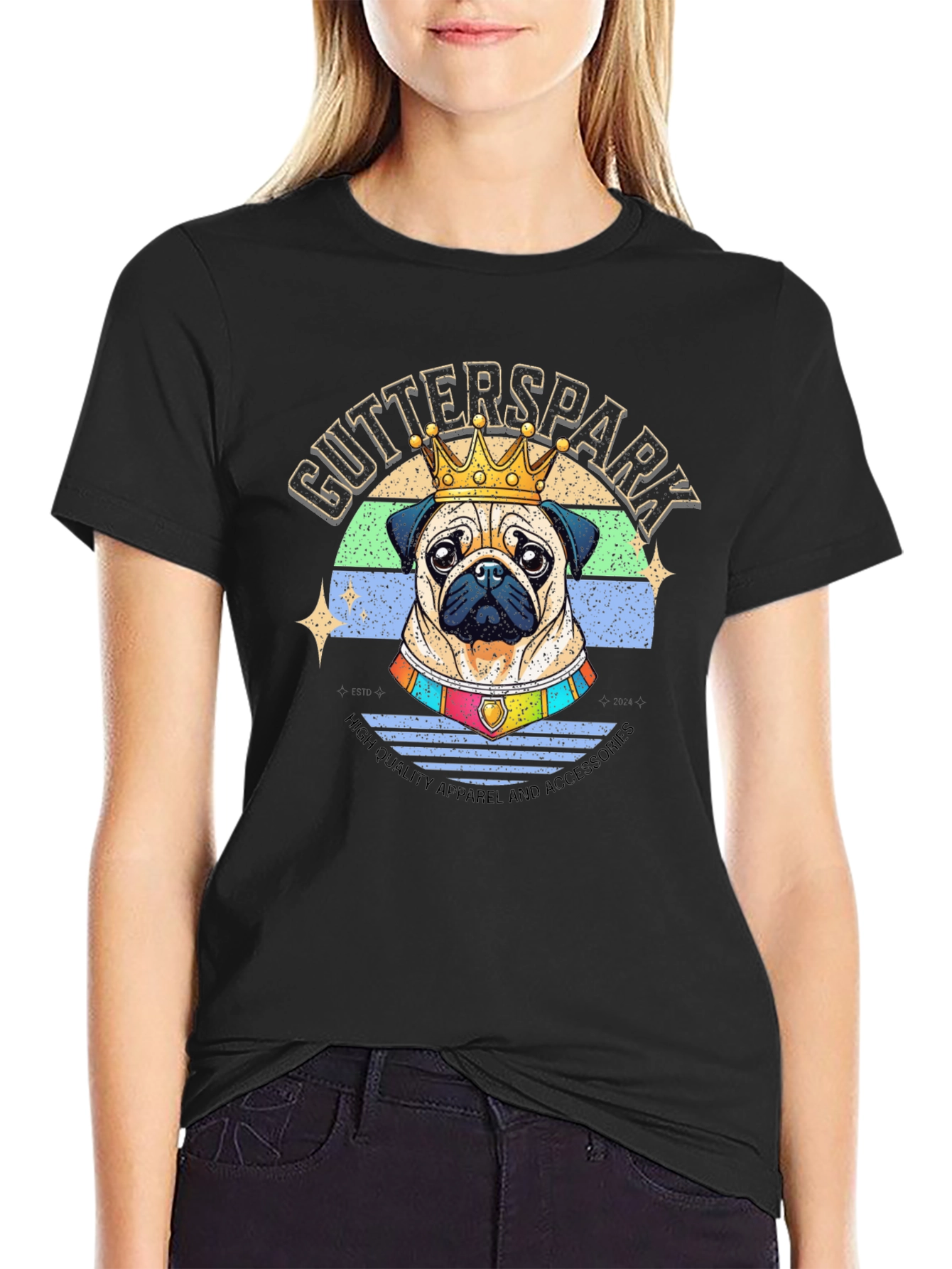 King Pug T-Shirt - Gutterspark Apparel