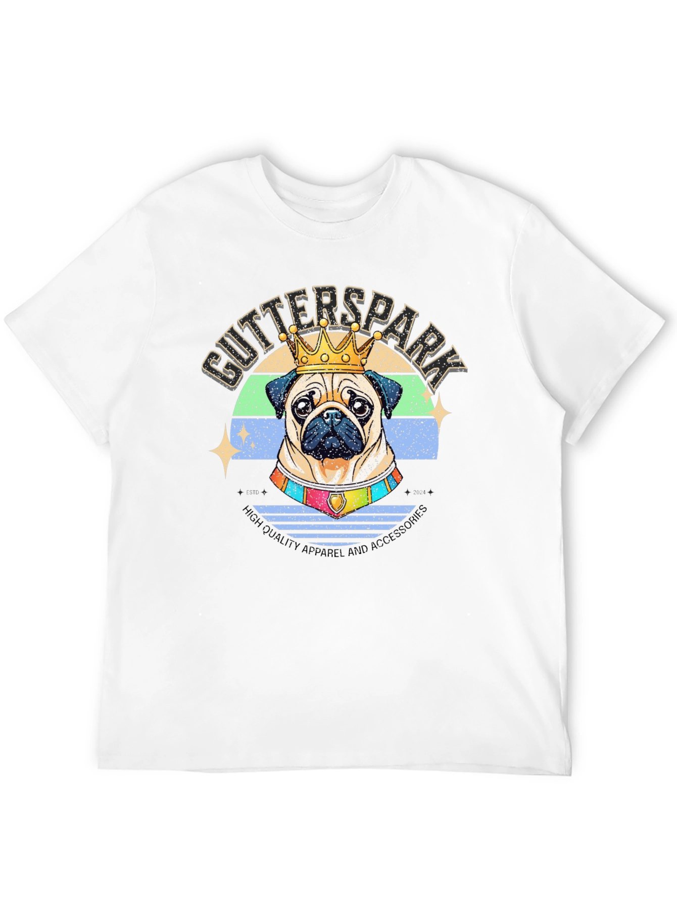 King Pug T-Shirt - Gutterspark Apparel