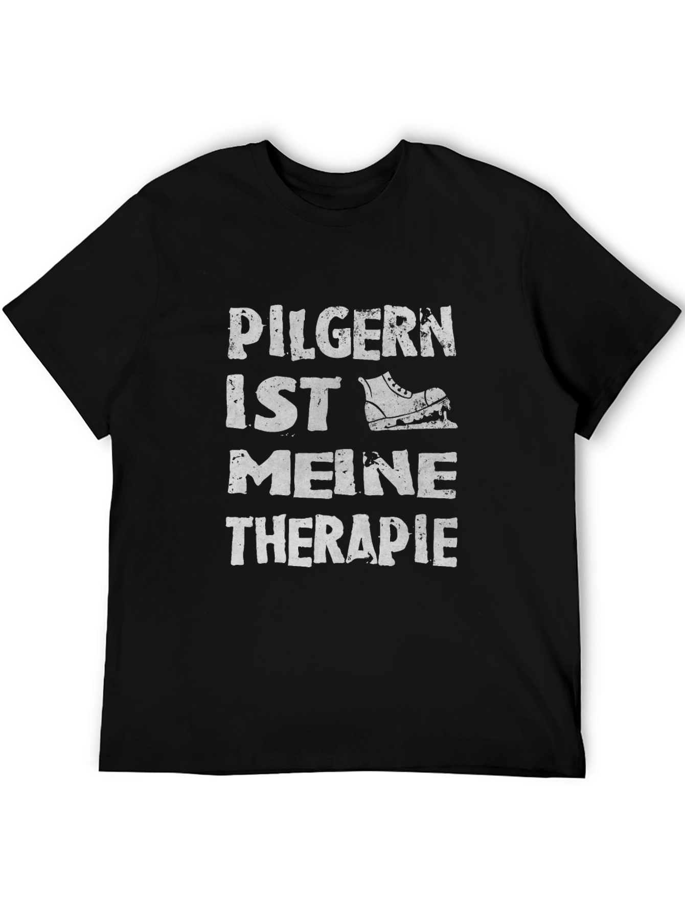 Pilgern Ist Meine Therapie T-Shirt Hiking Pilgrimage Therapy