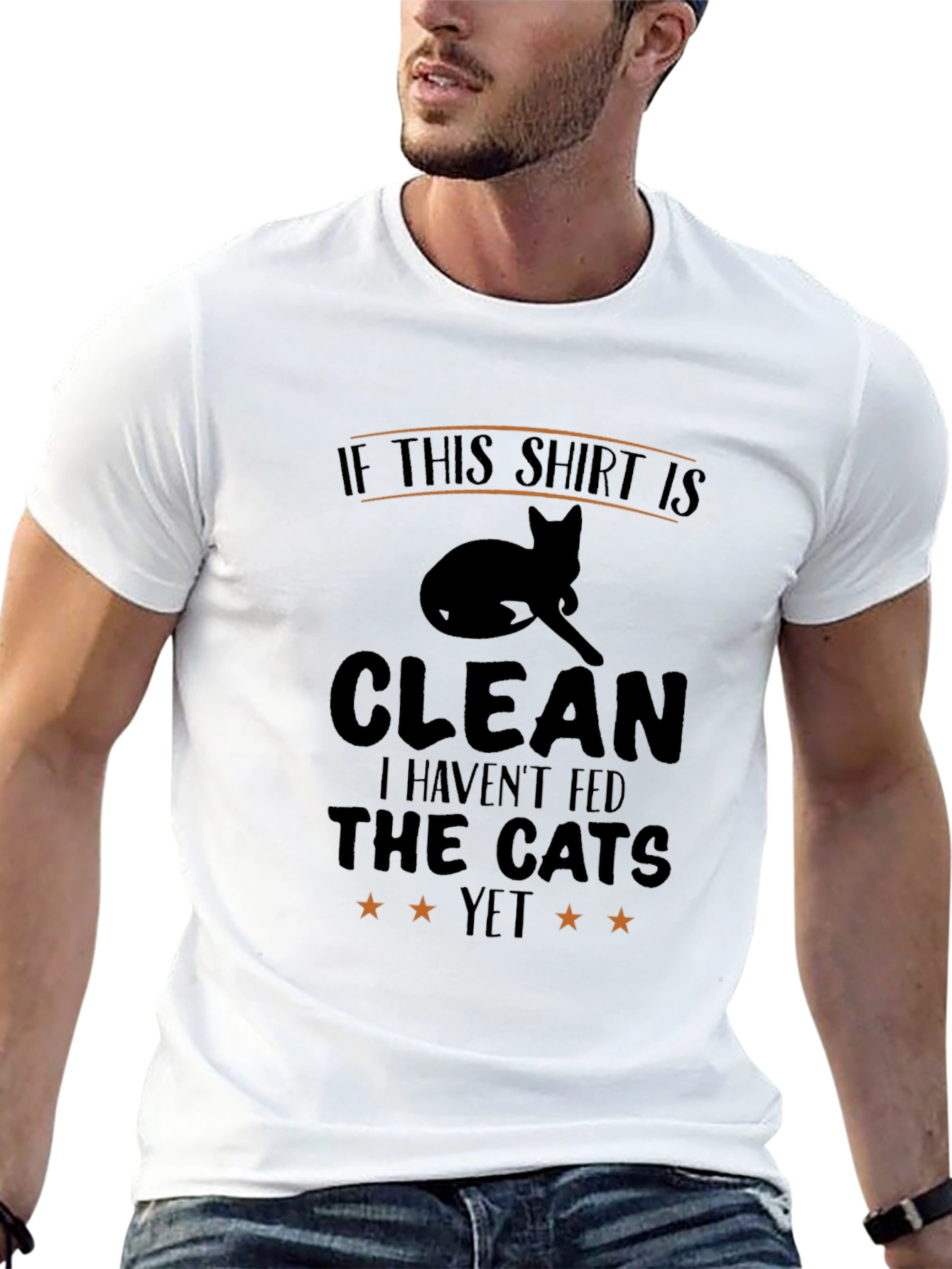 Funny Cat Lover T-Shirt: If This Shirt Is Clean