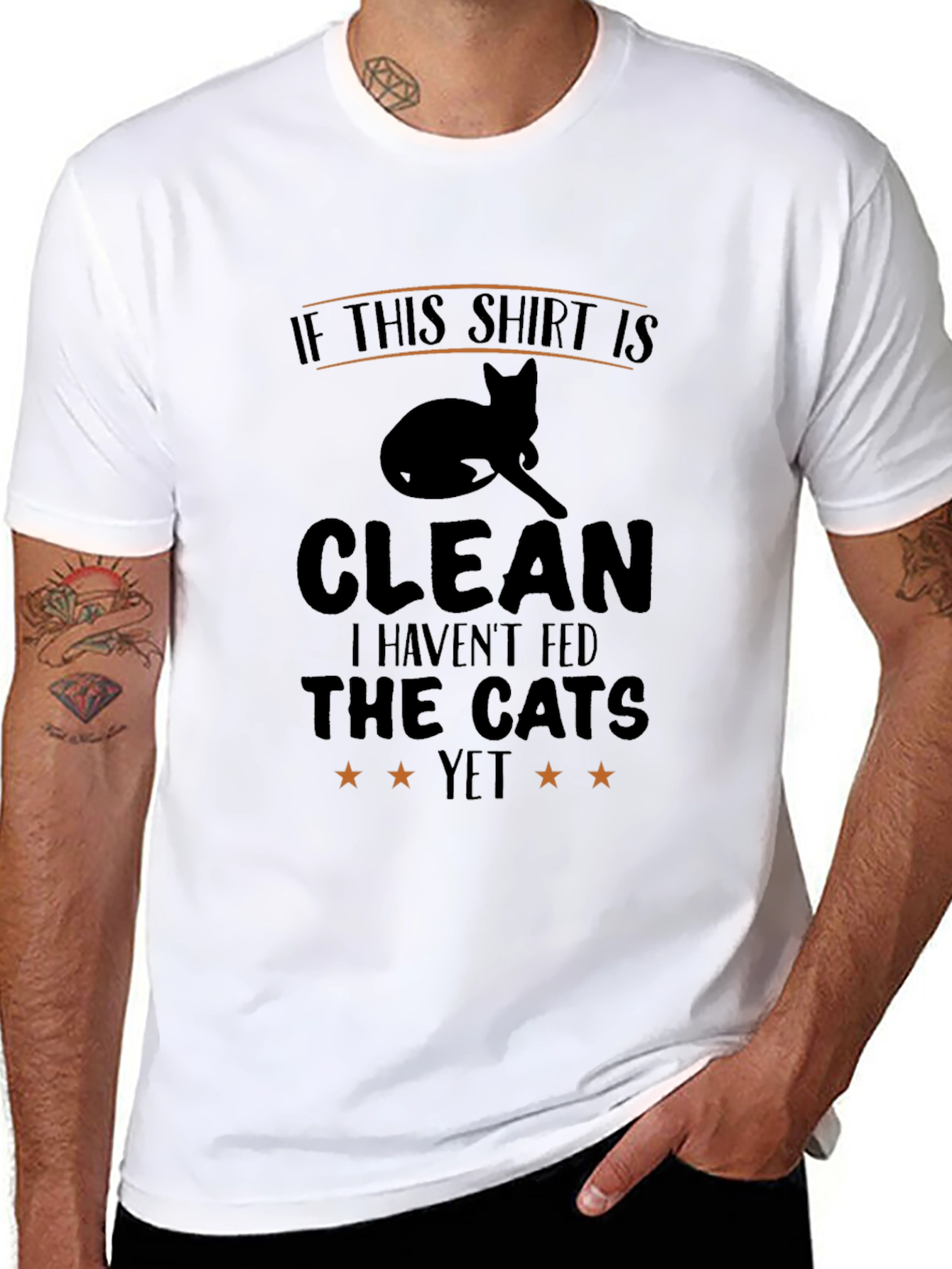 Funny Cat Lover T-Shirt: If This Shirt Is Clean