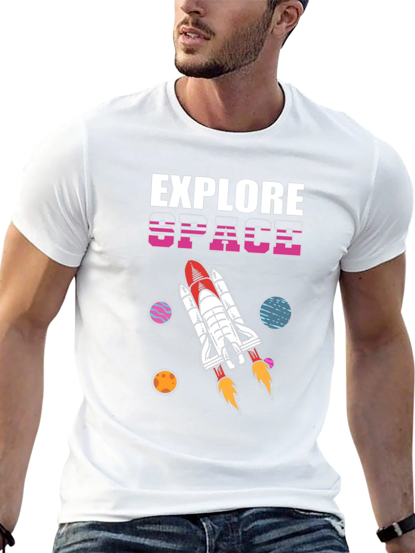 Explore Space Graphic T-Shirt