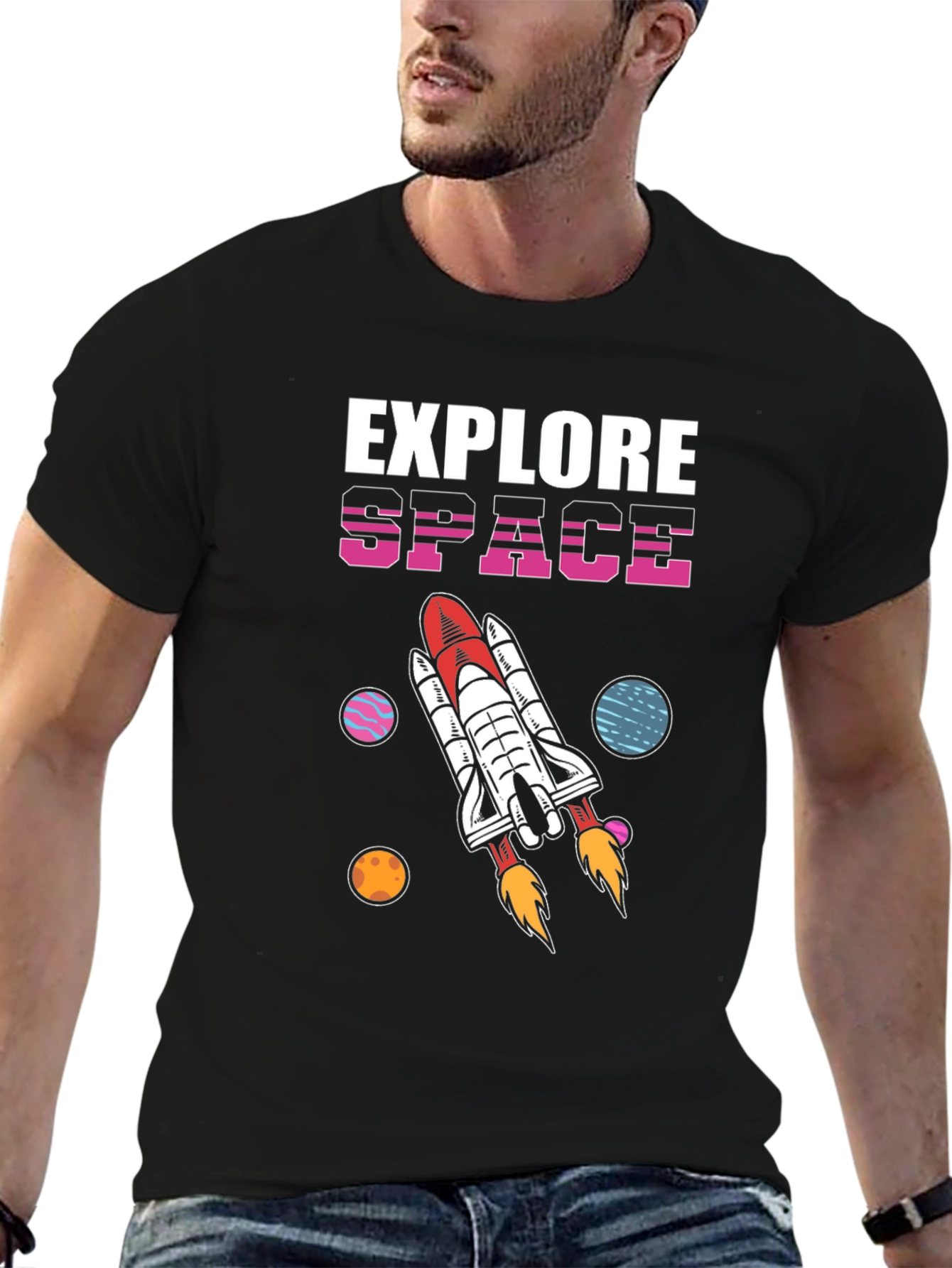 Explore Space Graphic T-Shirt