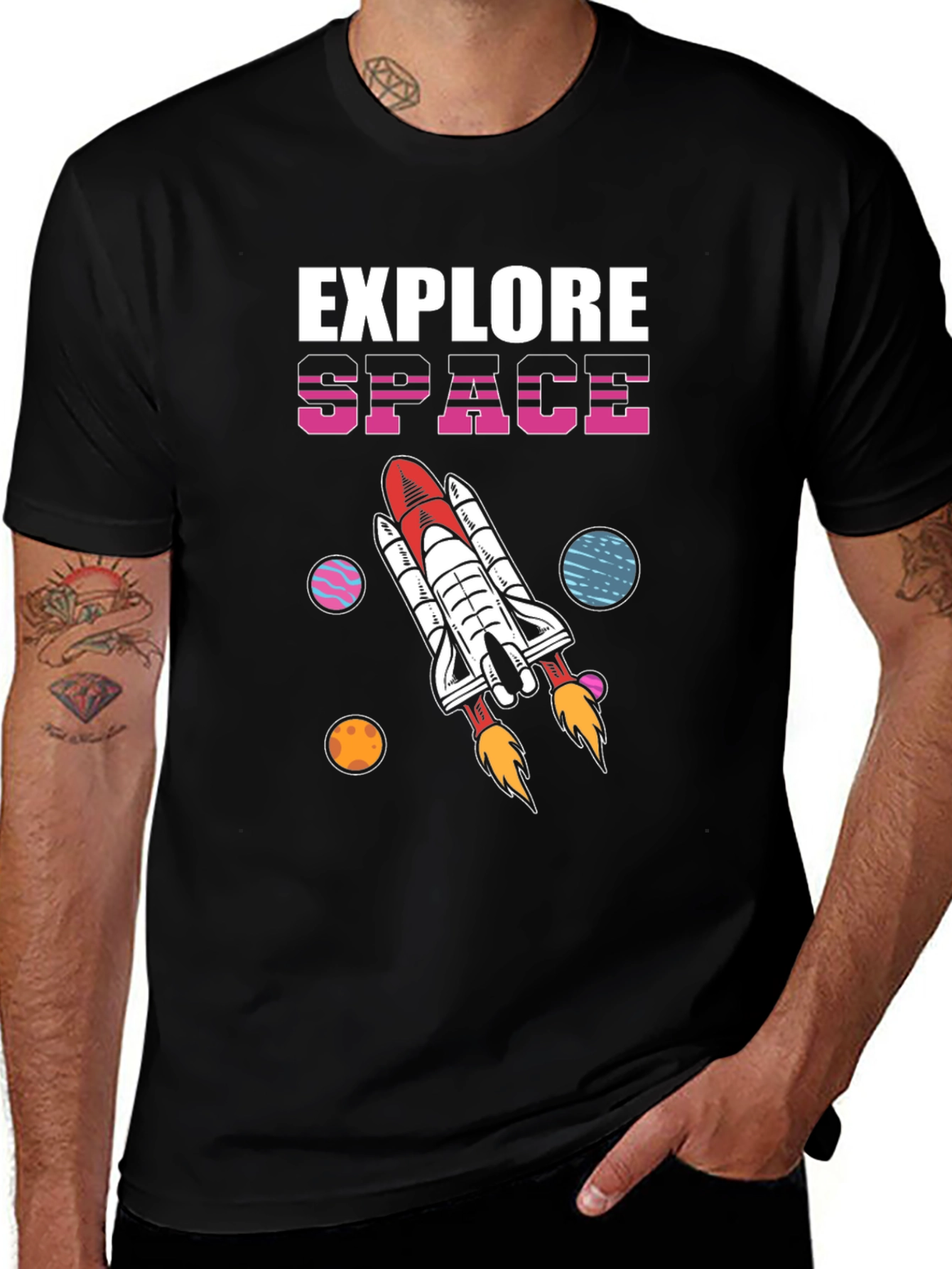 Explore Space Graphic T-Shirt