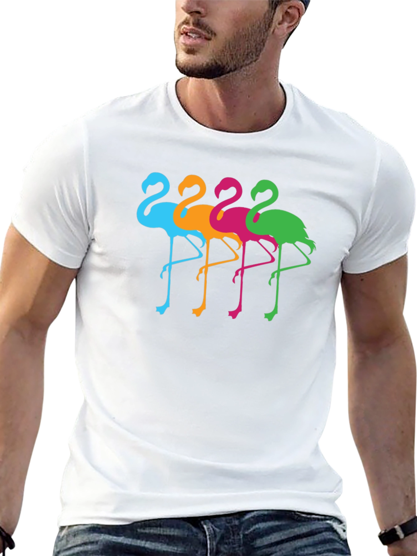 Fun Flamingo T-Shirt - Bright Graphic Tee