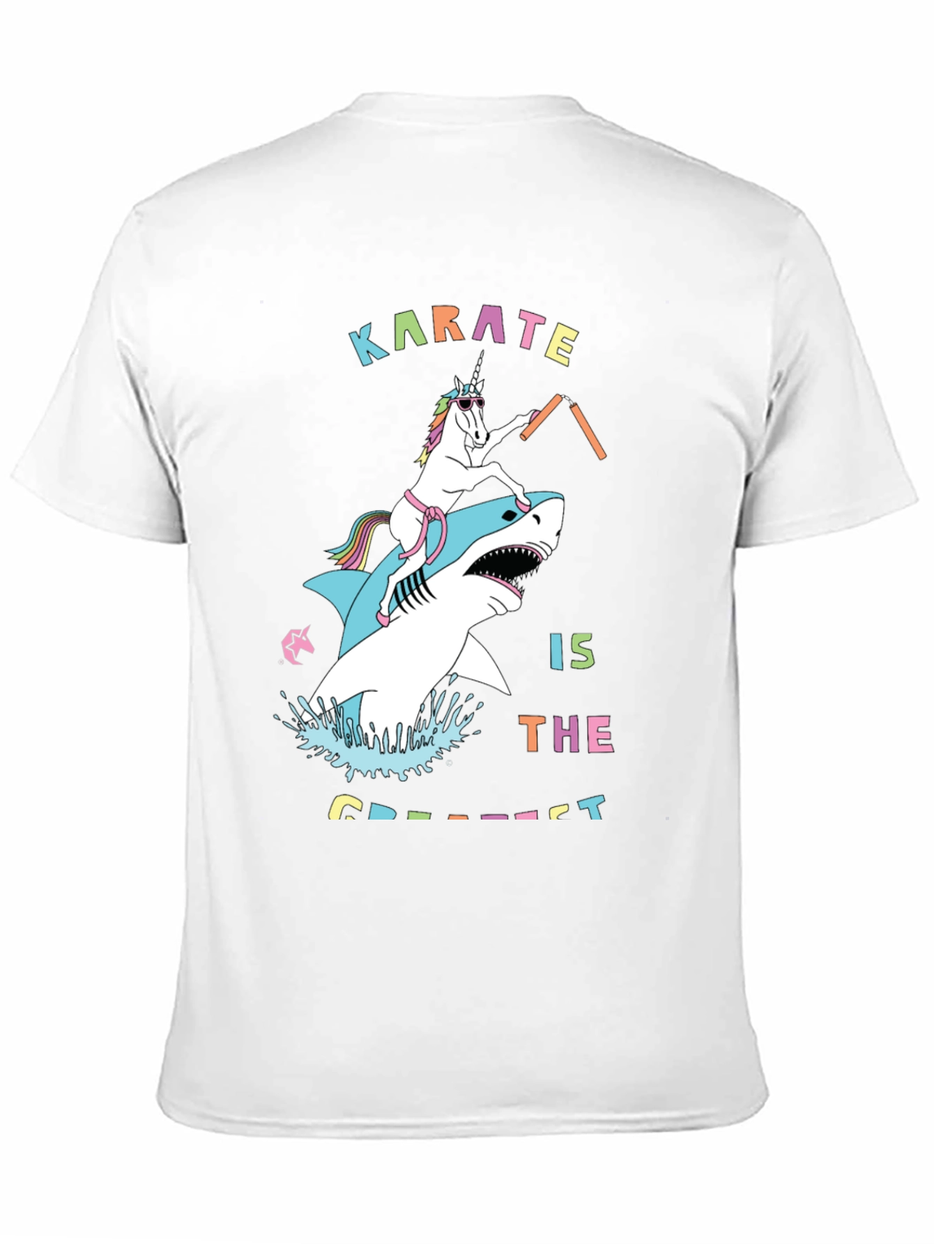 Karate Shark Unicorn Graphic Tee