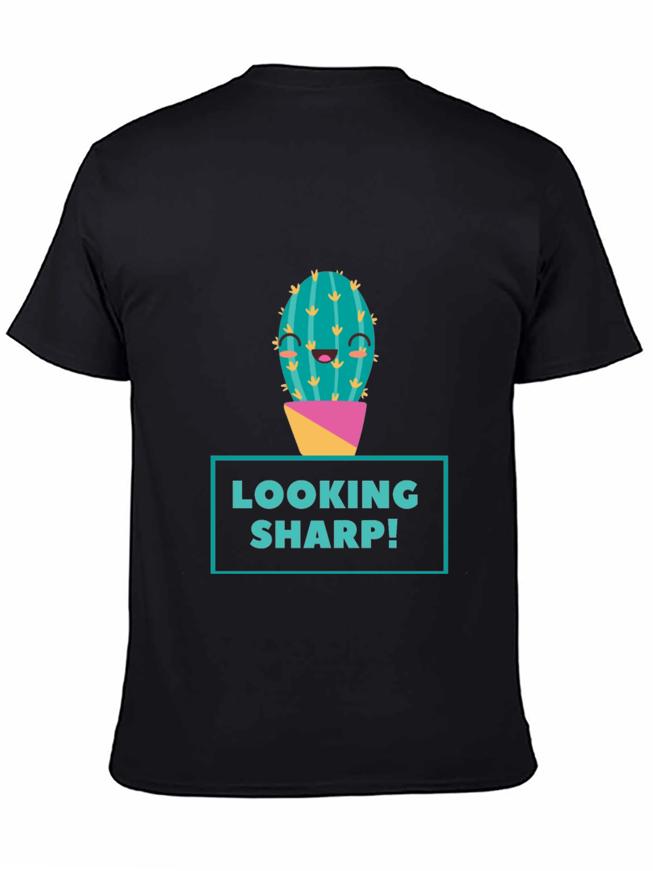 Looking Sharp Cactus Graphic Tee - Mens Black T-Shirt