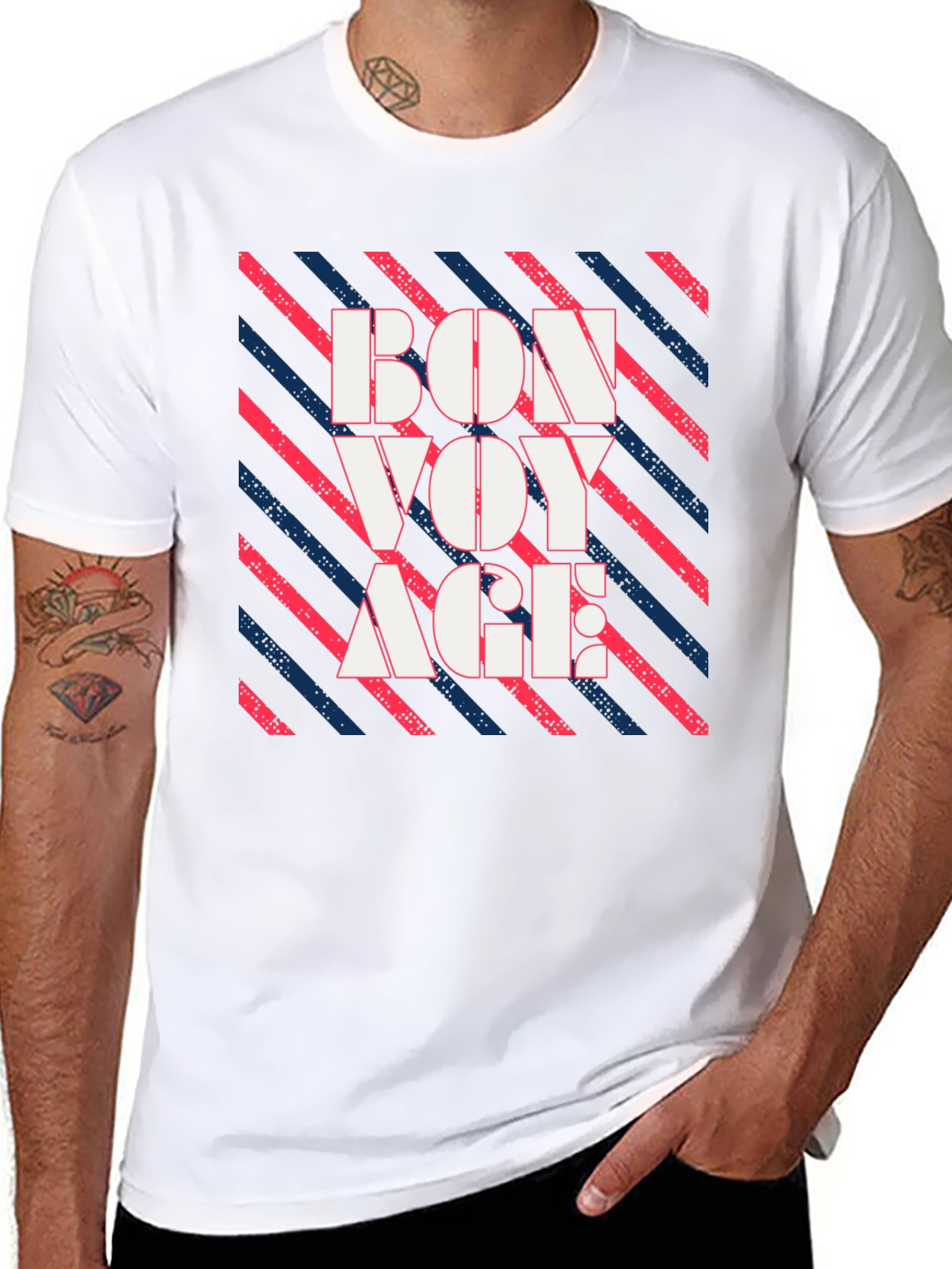 Bon Voyage Graphic Print Tee - Stylish Comfort