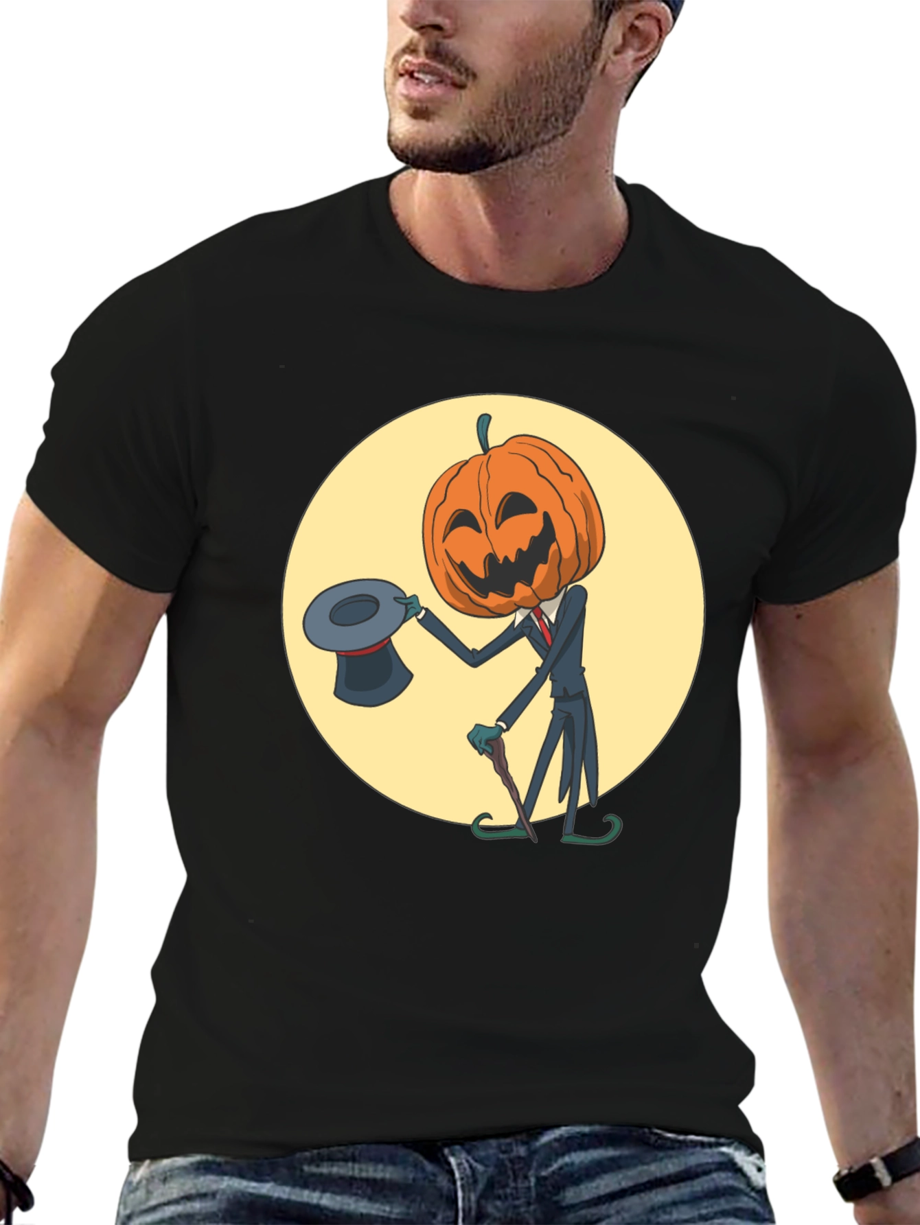 Pumpkin Man Halloween T-Shirt