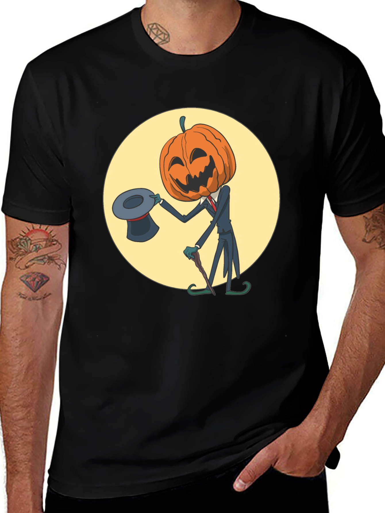Pumpkin Man Halloween T-Shirt