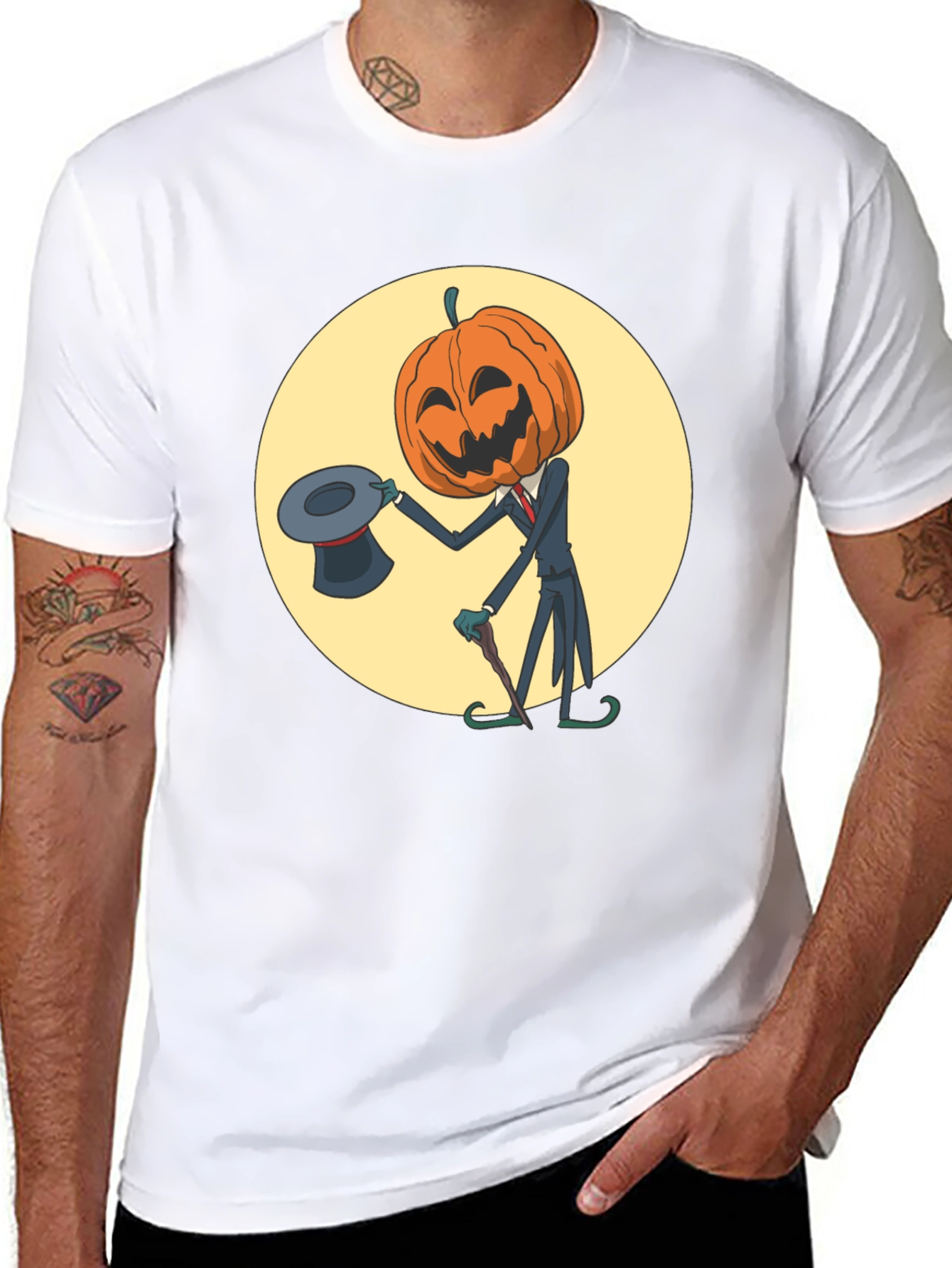 Pumpkin Man Halloween T-Shirt