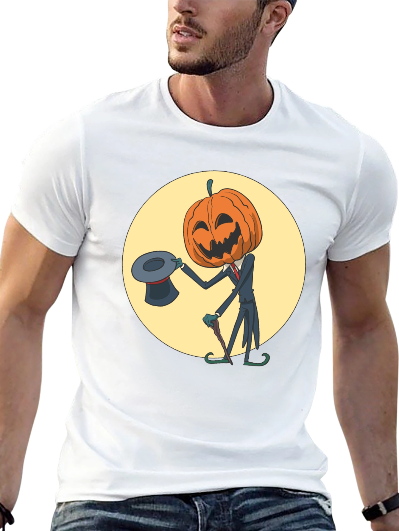 Pumpkin Man Halloween T-Shirt