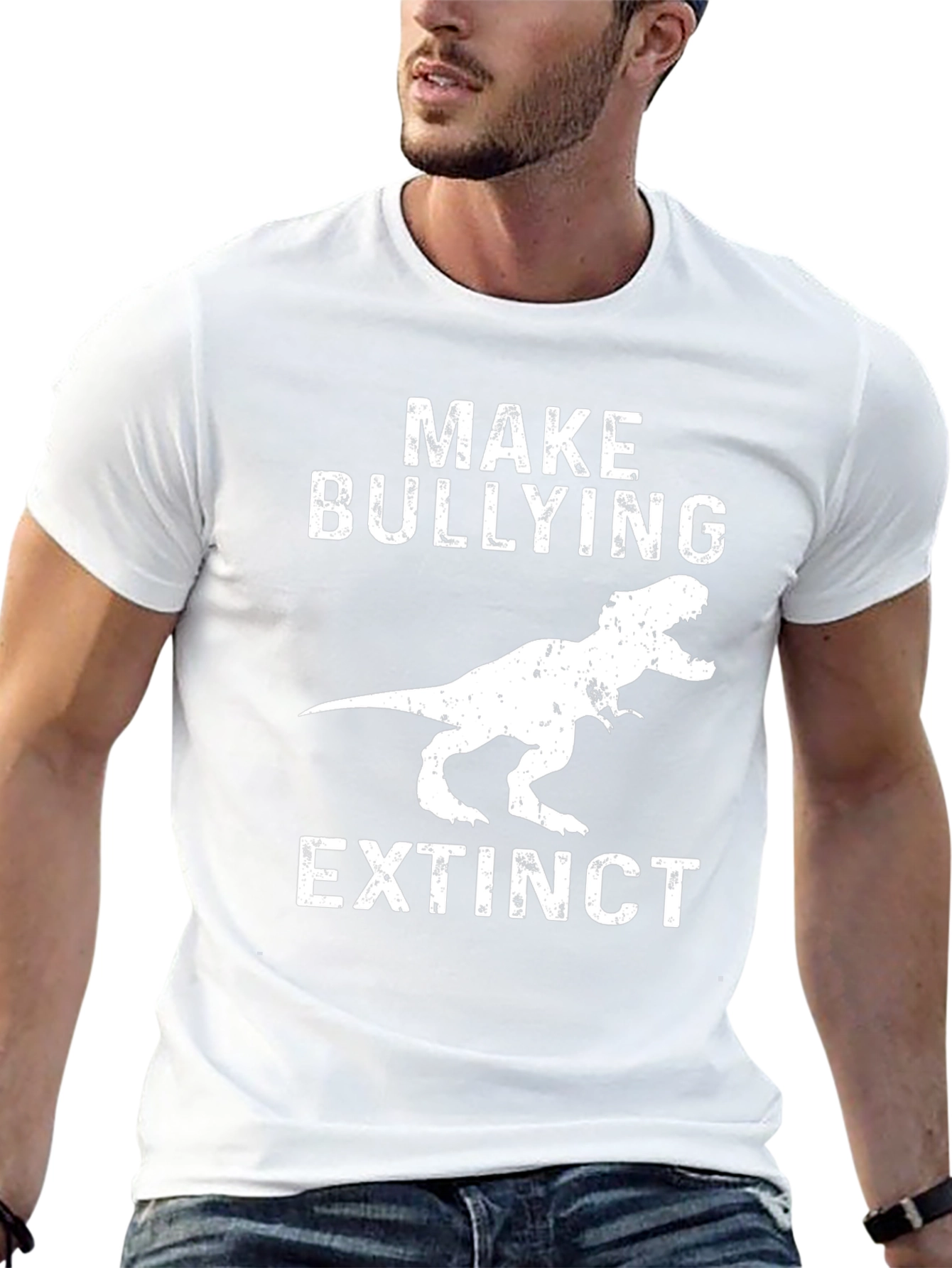 Make Bullying Extinct Dinosaur Graphic Tee