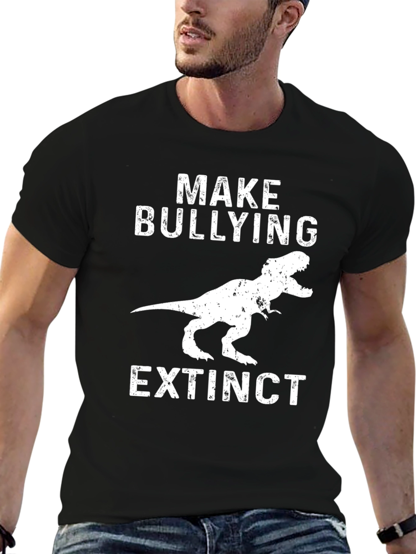 Make Bullying Extinct Dinosaur Graphic Tee