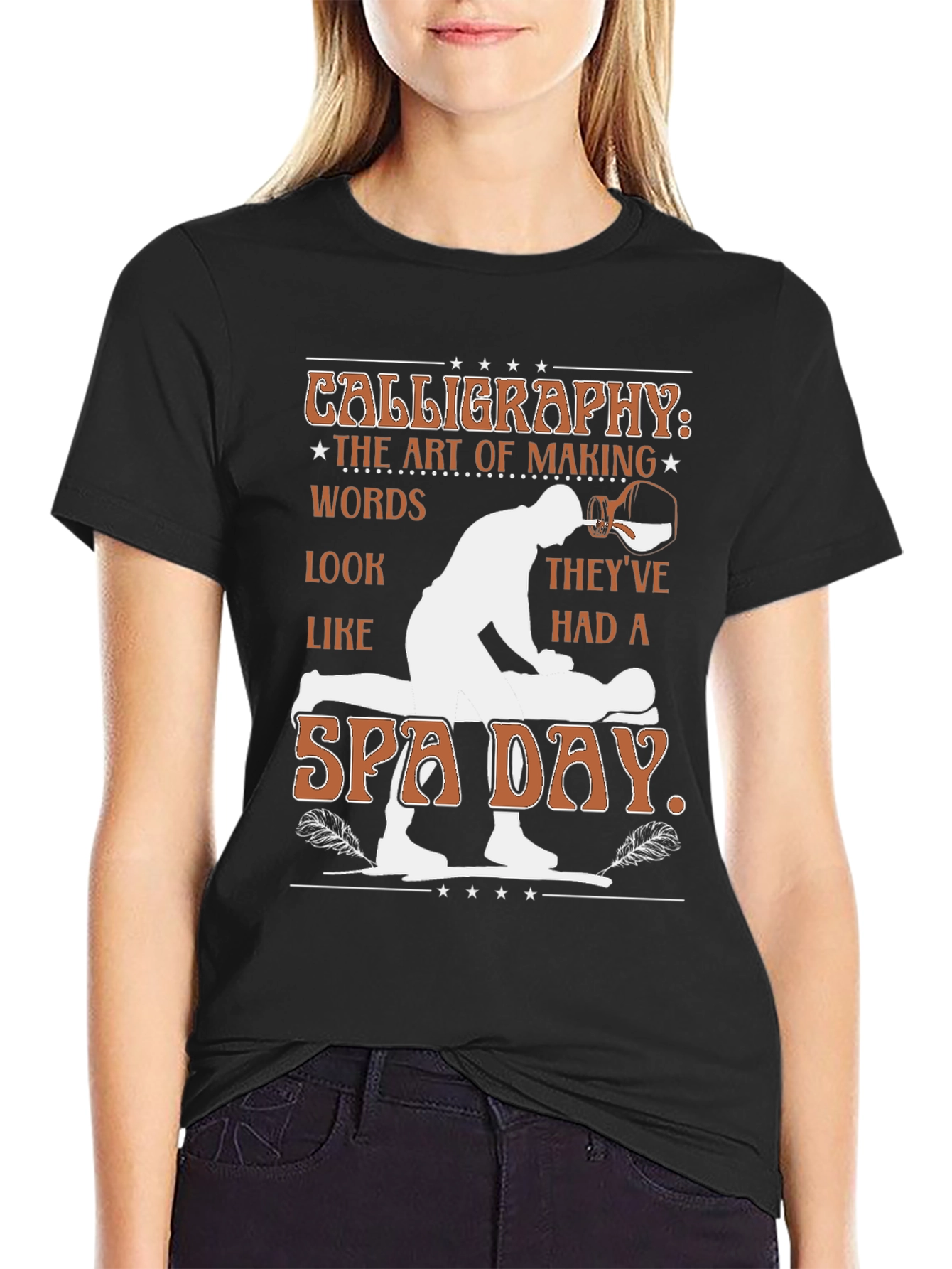Calligraphy Spa Day Graphic Tee