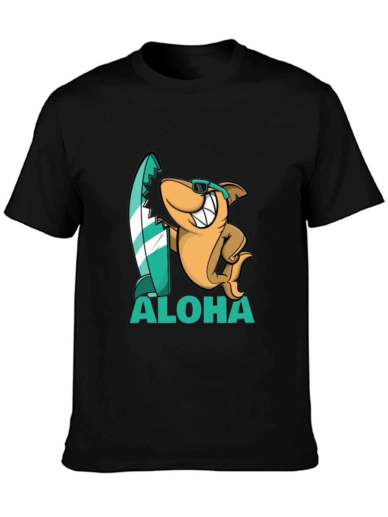 Aloha Shark Graphic Tee - Black