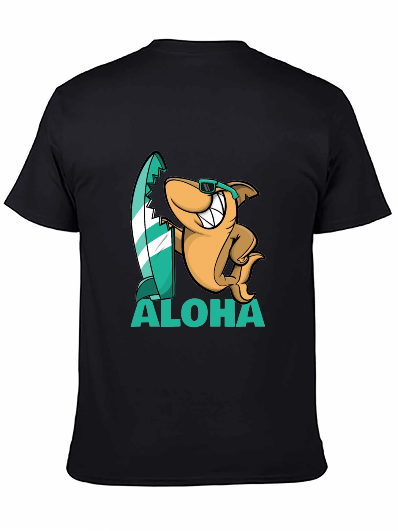 Aloha Shark Graphic Tee - Black