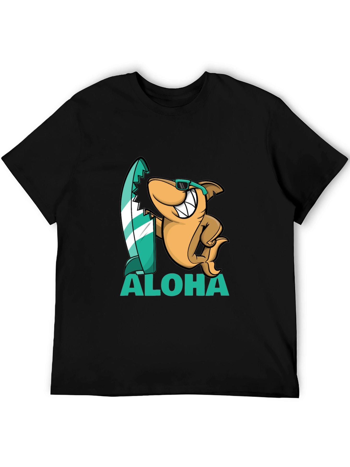 Aloha Shark Graphic Tee - Black