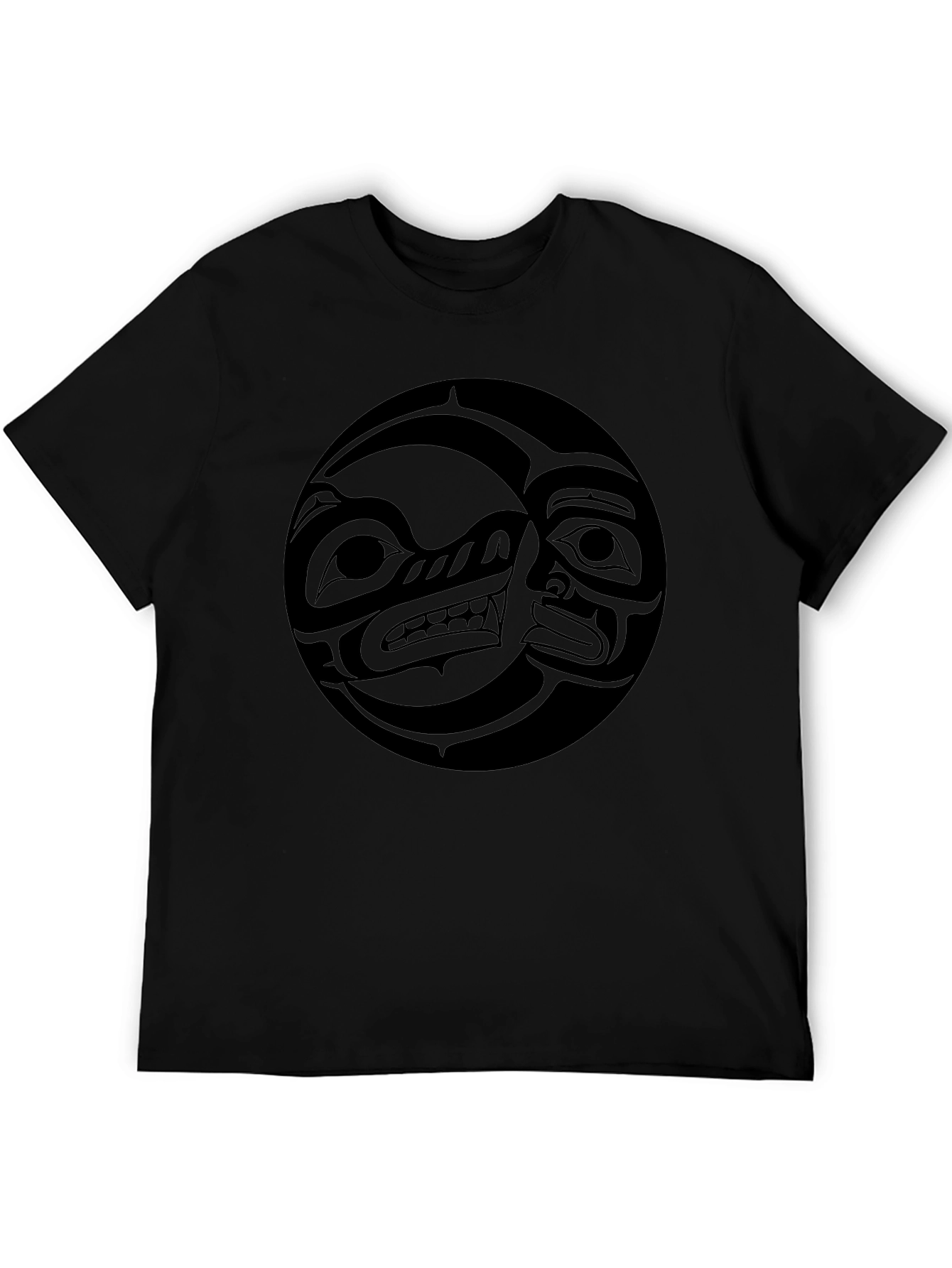 Tribal Art Graphic Black T-Shirt